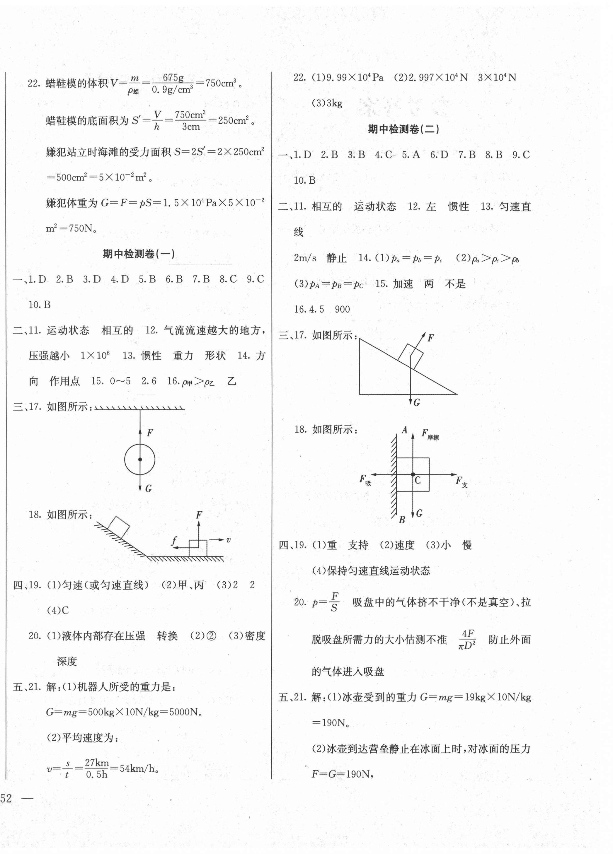 2021年同步檢測卷八年級物理下冊人教版 第4頁