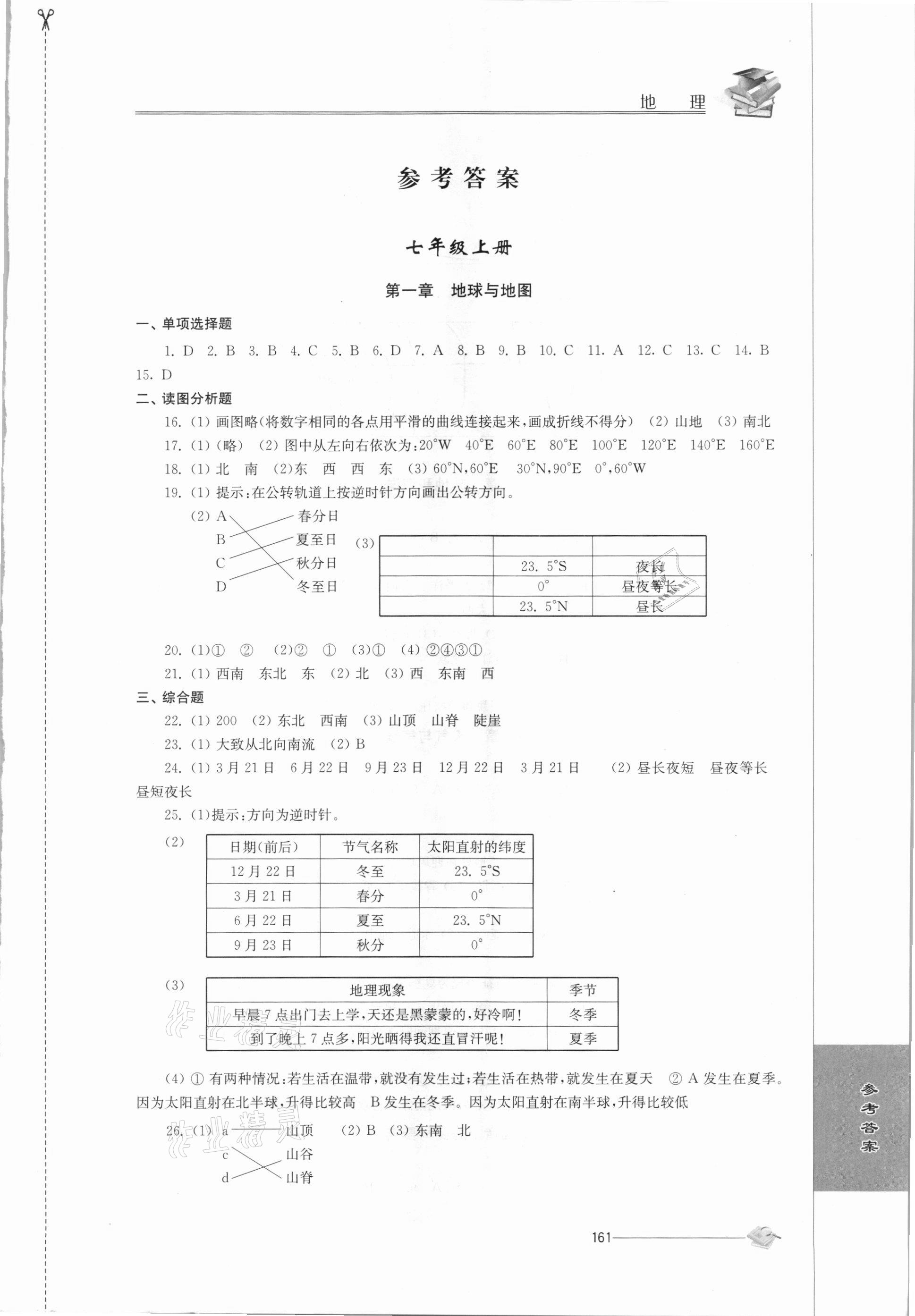 2021年初中复习与能力训练地理 第1页