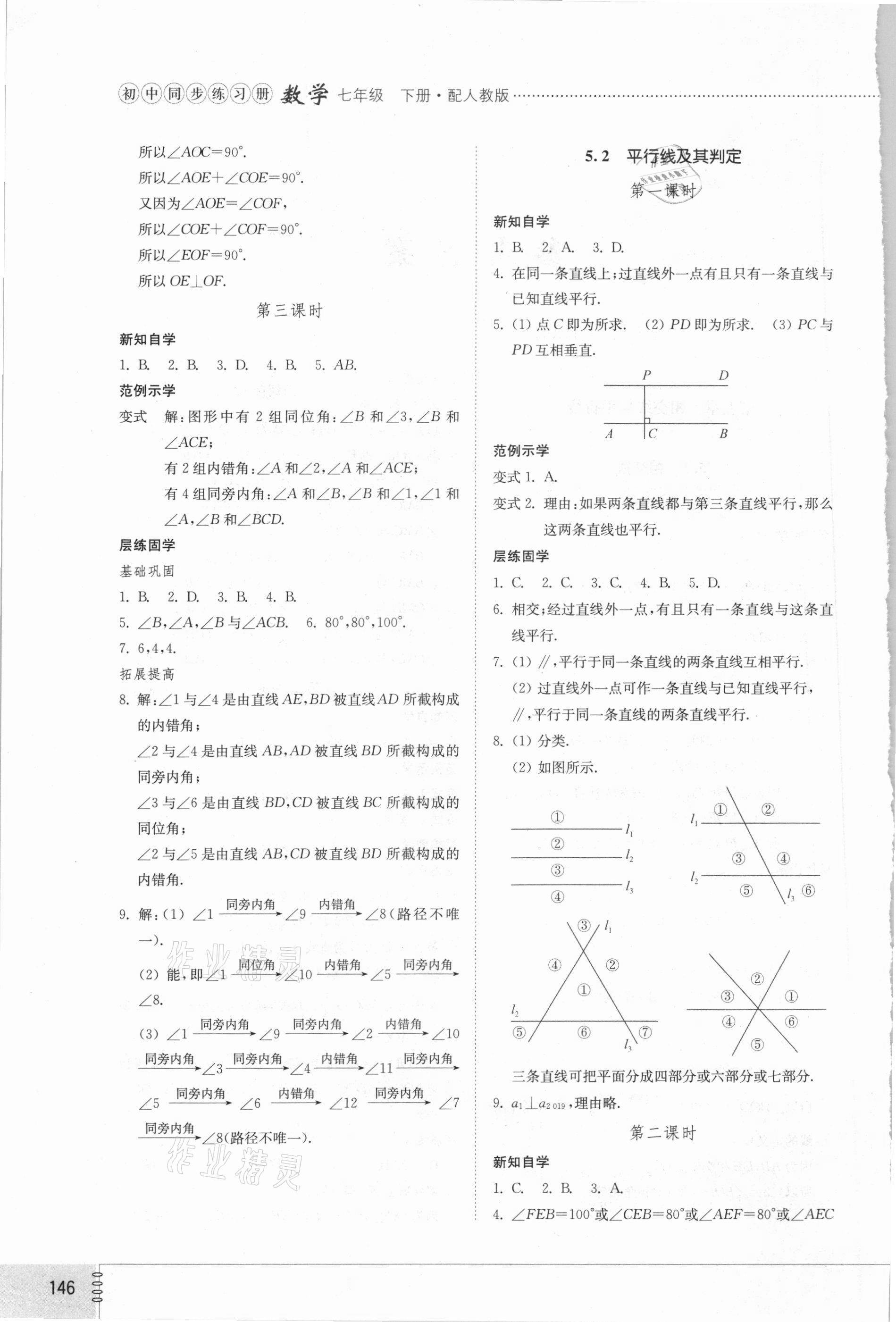 2021年同步練習冊七年級數學下冊人教版山東專版山東教育出版社 第2頁