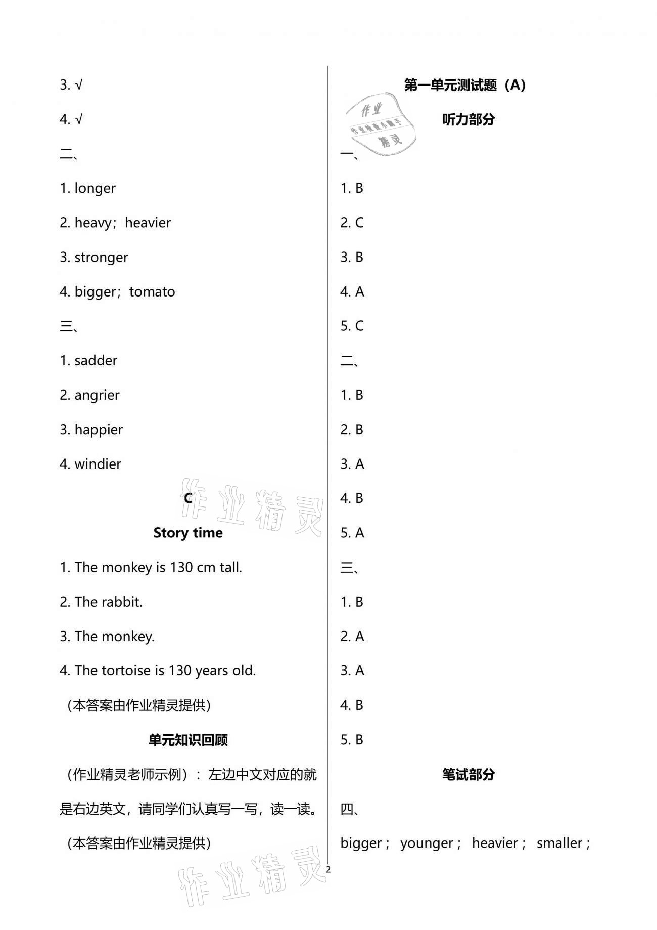 2021年新課堂學習與探究六年級英語下冊人教版 第2頁