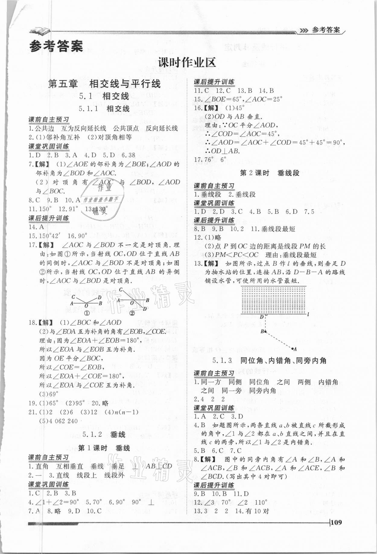 2021年標準課堂七年級數學下冊人教版 第1頁