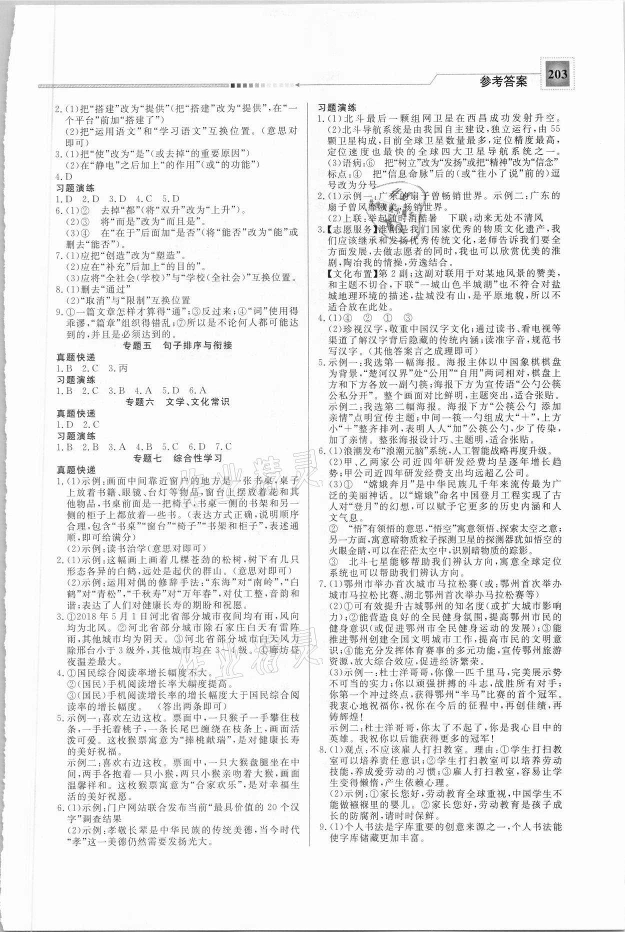 2021年啟光中考全程復(fù)習(xí)方案語文河北專版 第3頁