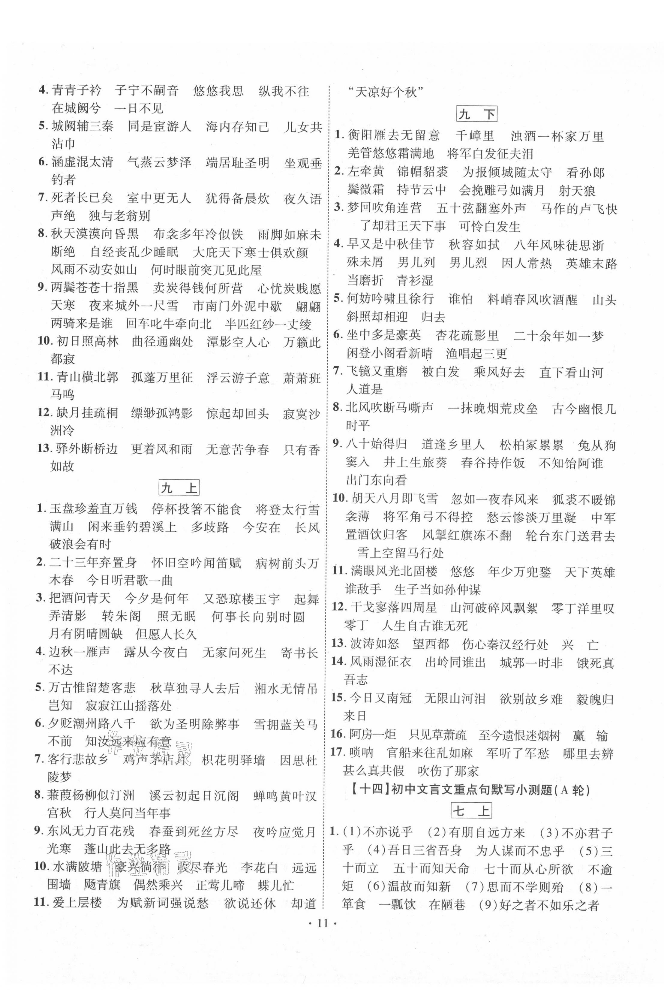 2021年中考精編語文廣東經濟出版社 第11頁