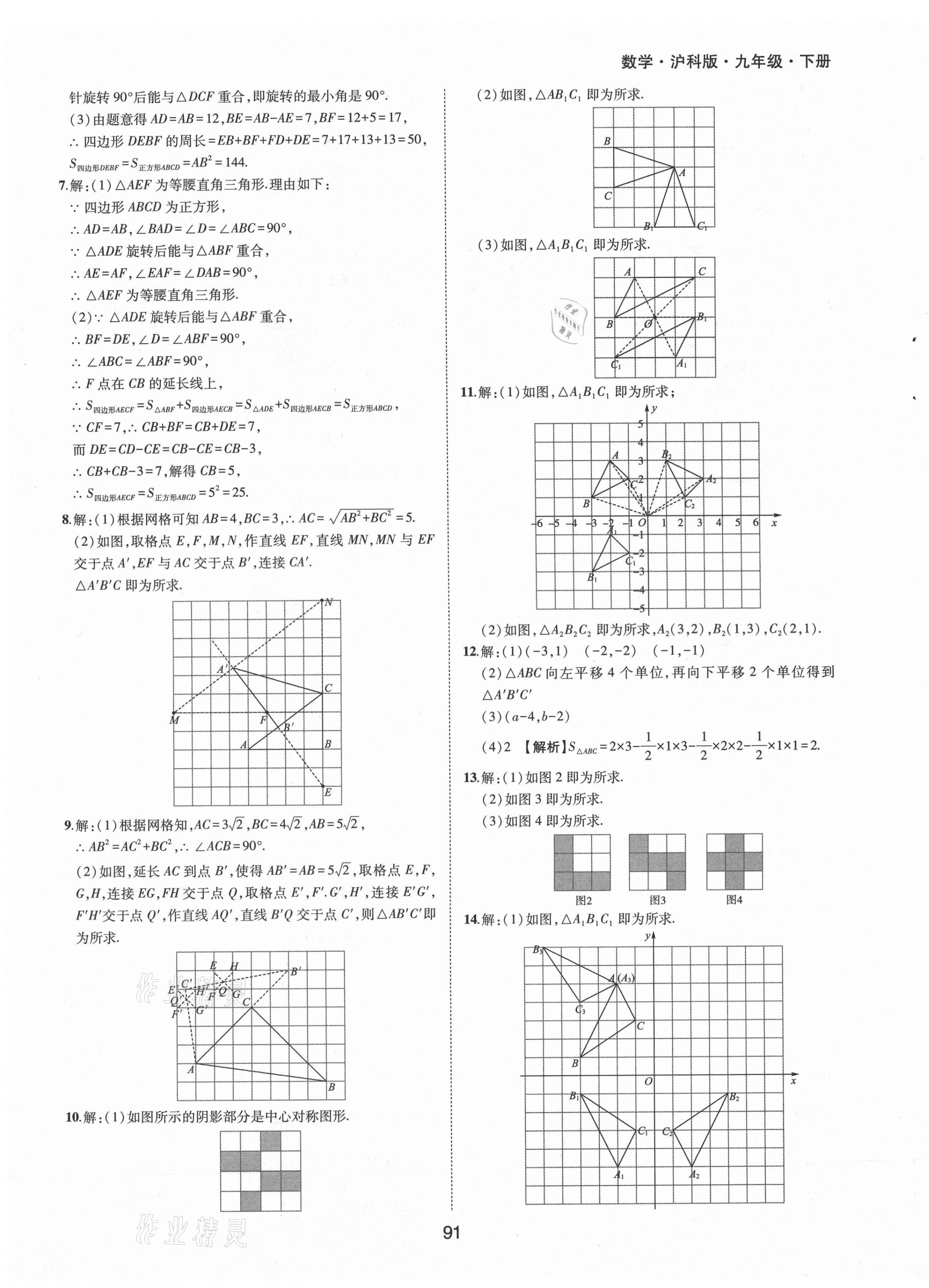 2021年新編基礎(chǔ)訓(xùn)練九年級(jí)數(shù)學(xué)下冊(cè)滬科版黃山書社 第3頁(yè)