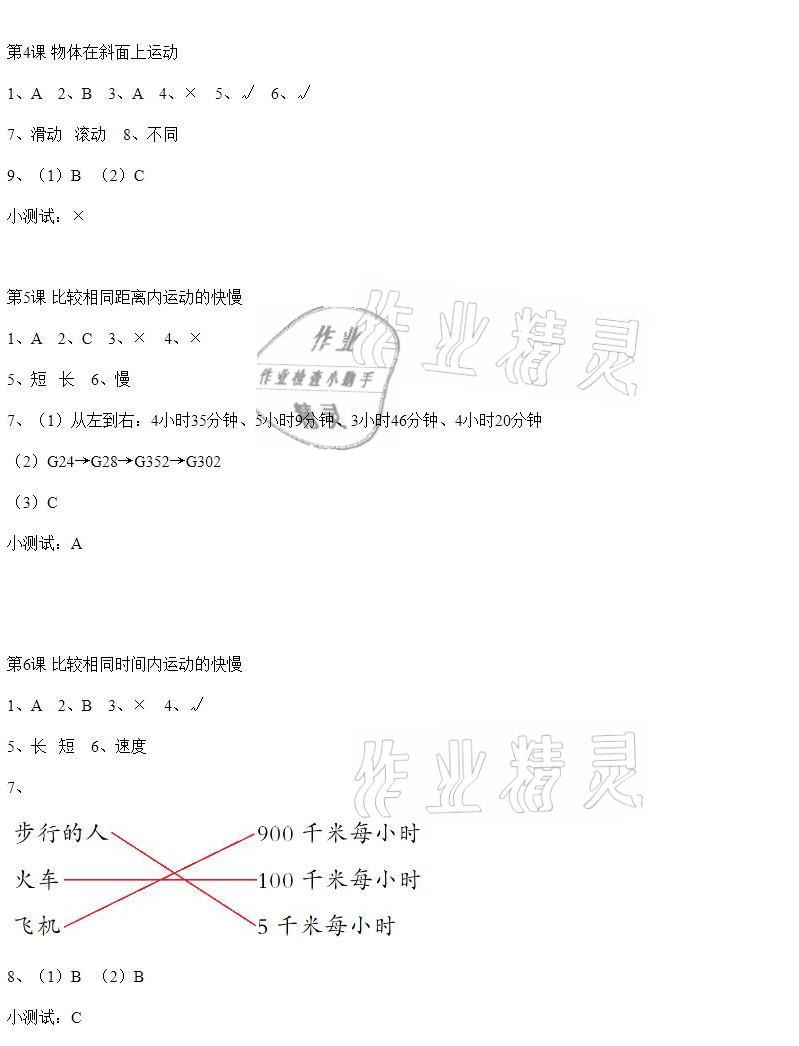 2021年科学素养提升三年级下册教科版 参考答案第2页