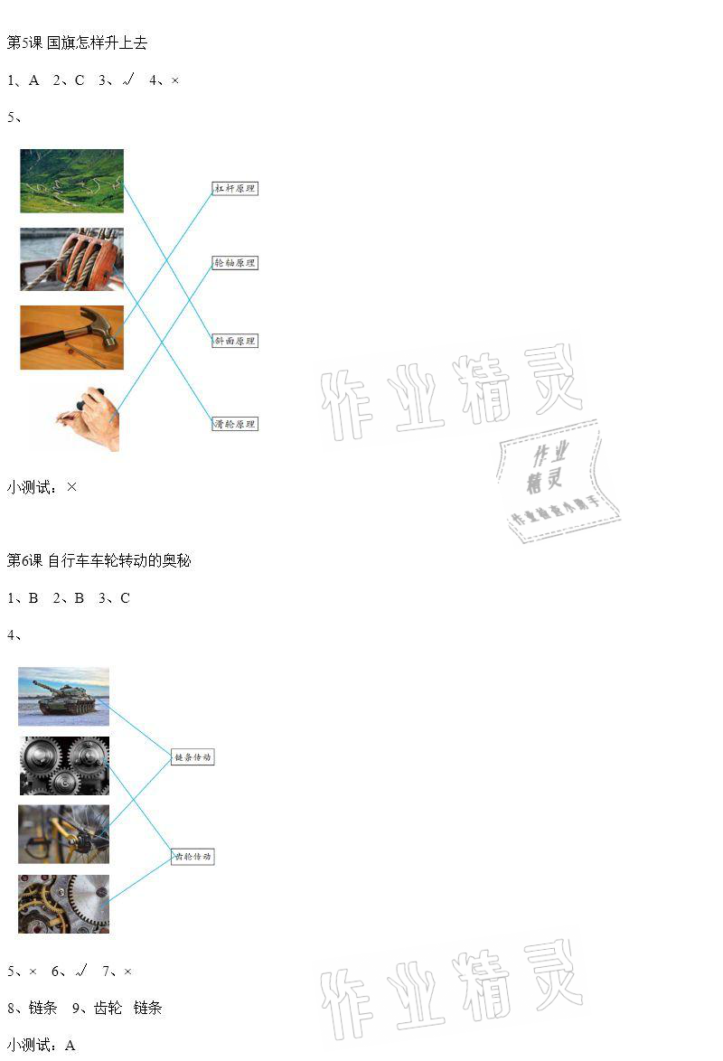 2021年科學素養(yǎng)提升五年級下冊蘇教版 參考答案第3頁