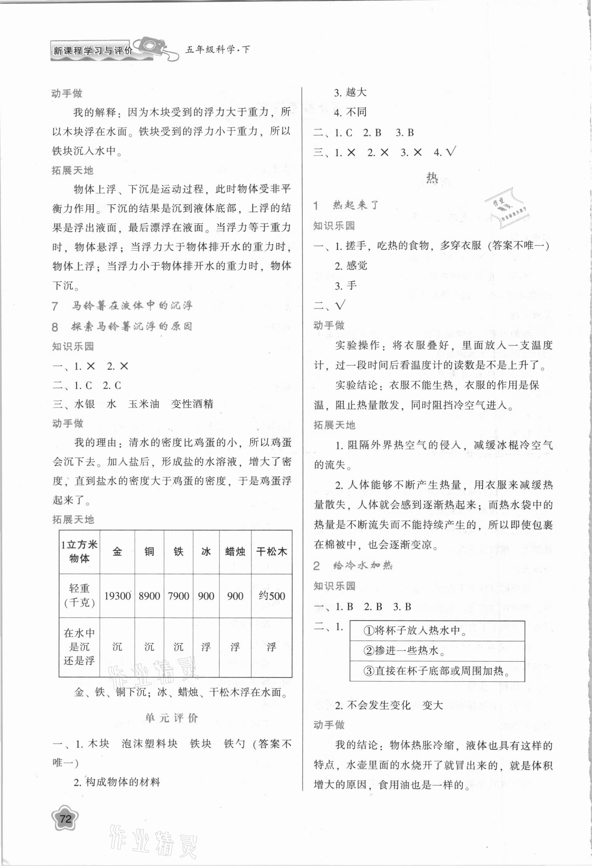 2021年新課程學(xué)習(xí)與評價五年級科學(xué)下冊教科版 第2頁