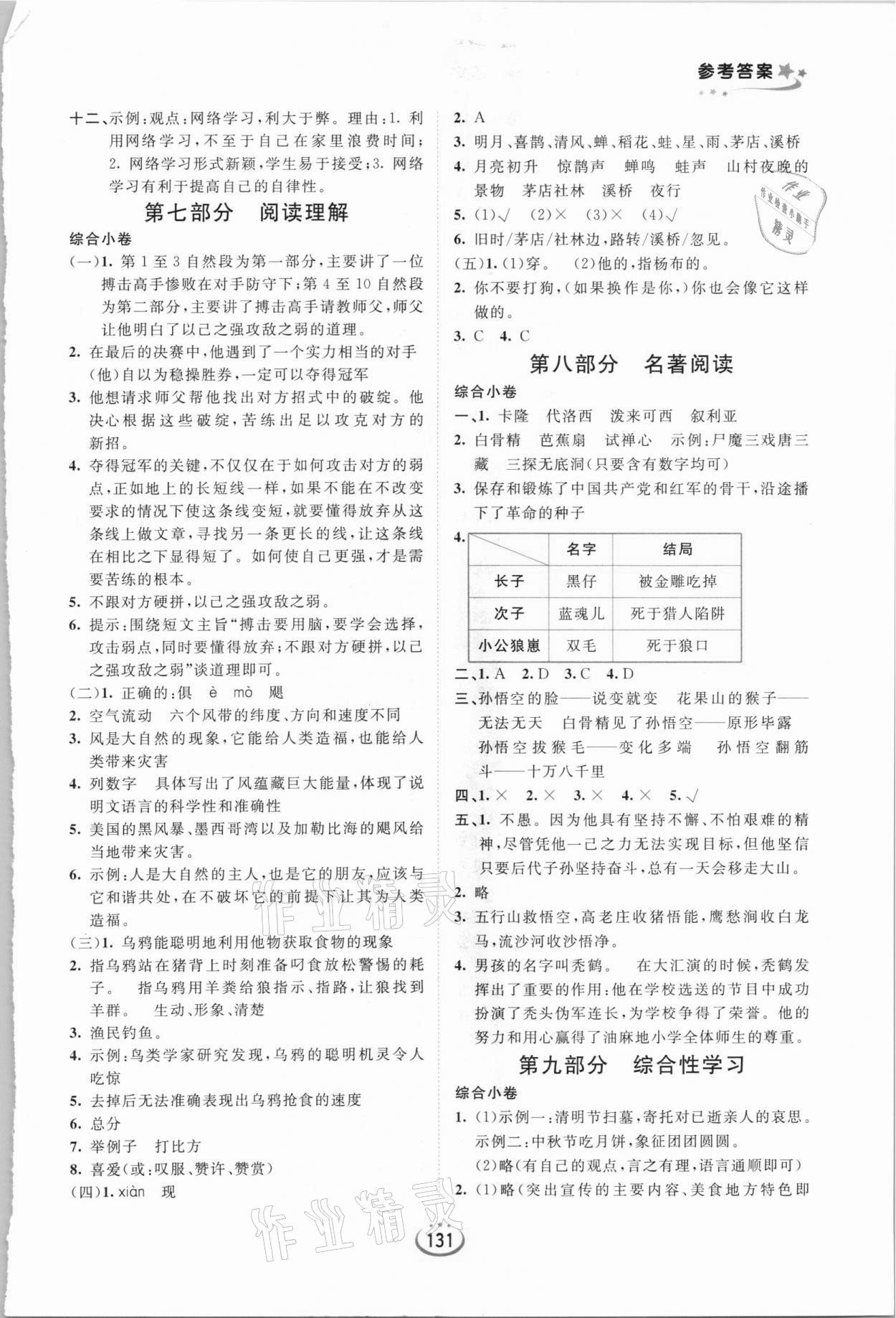 2021年高效復習內(nèi)初班招生考試備考一本通語文 第3頁