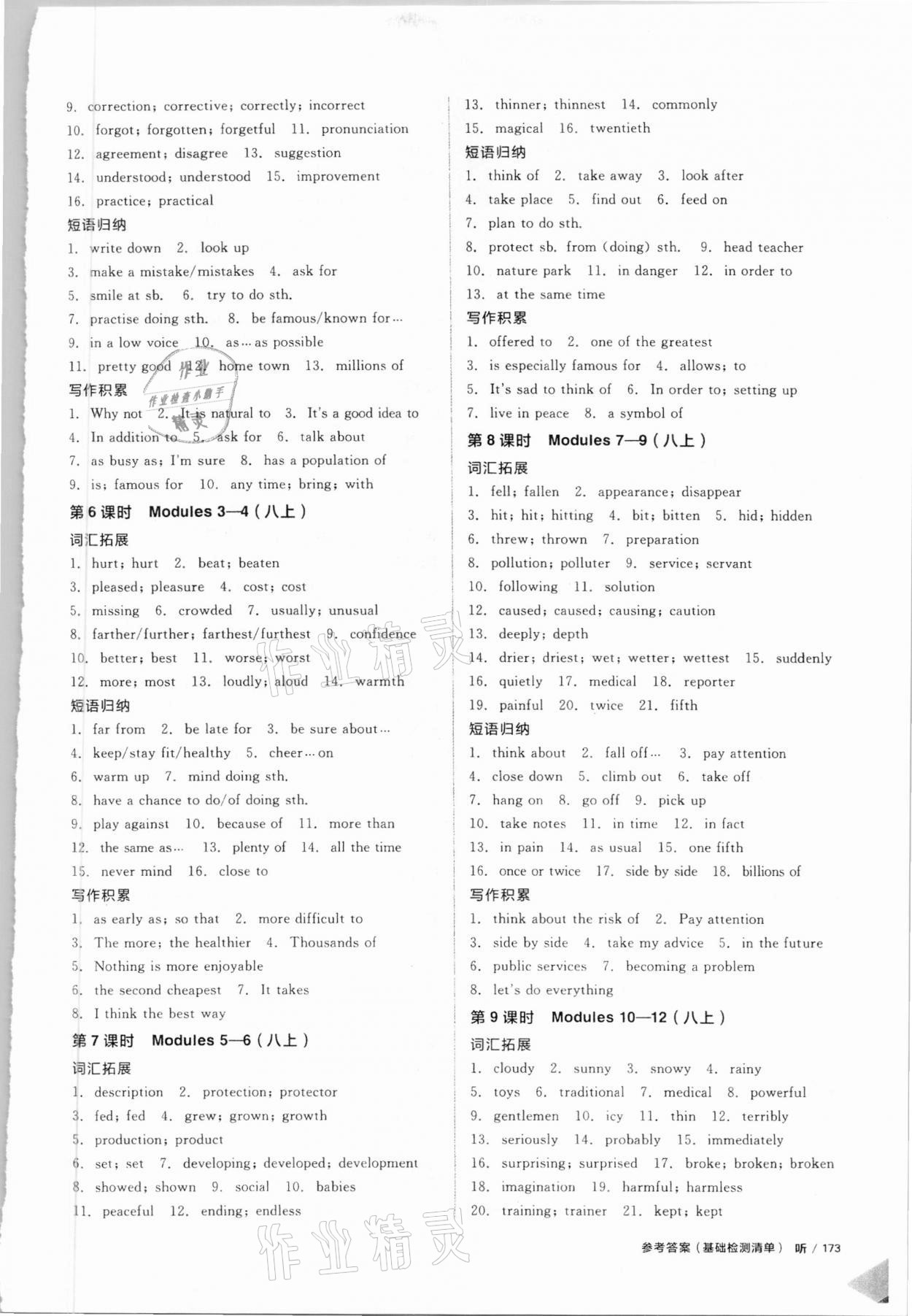 2021年全品中考復(fù)習(xí)方案英語(yǔ)外研版 參考答案第3頁(yè)