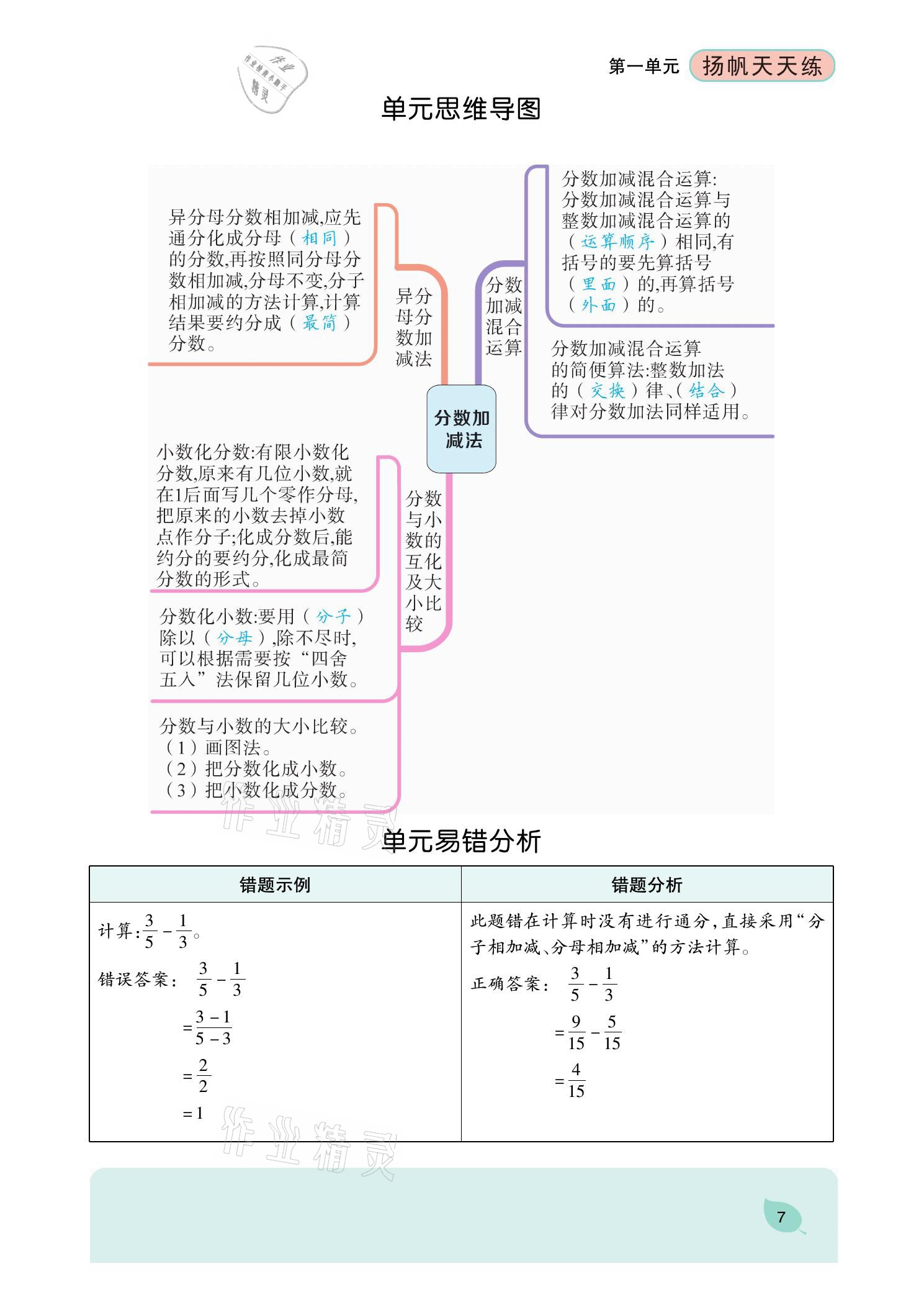 2021年揚帆天天練五年級數(shù)學(xué)下冊北師大版 參考答案第17頁