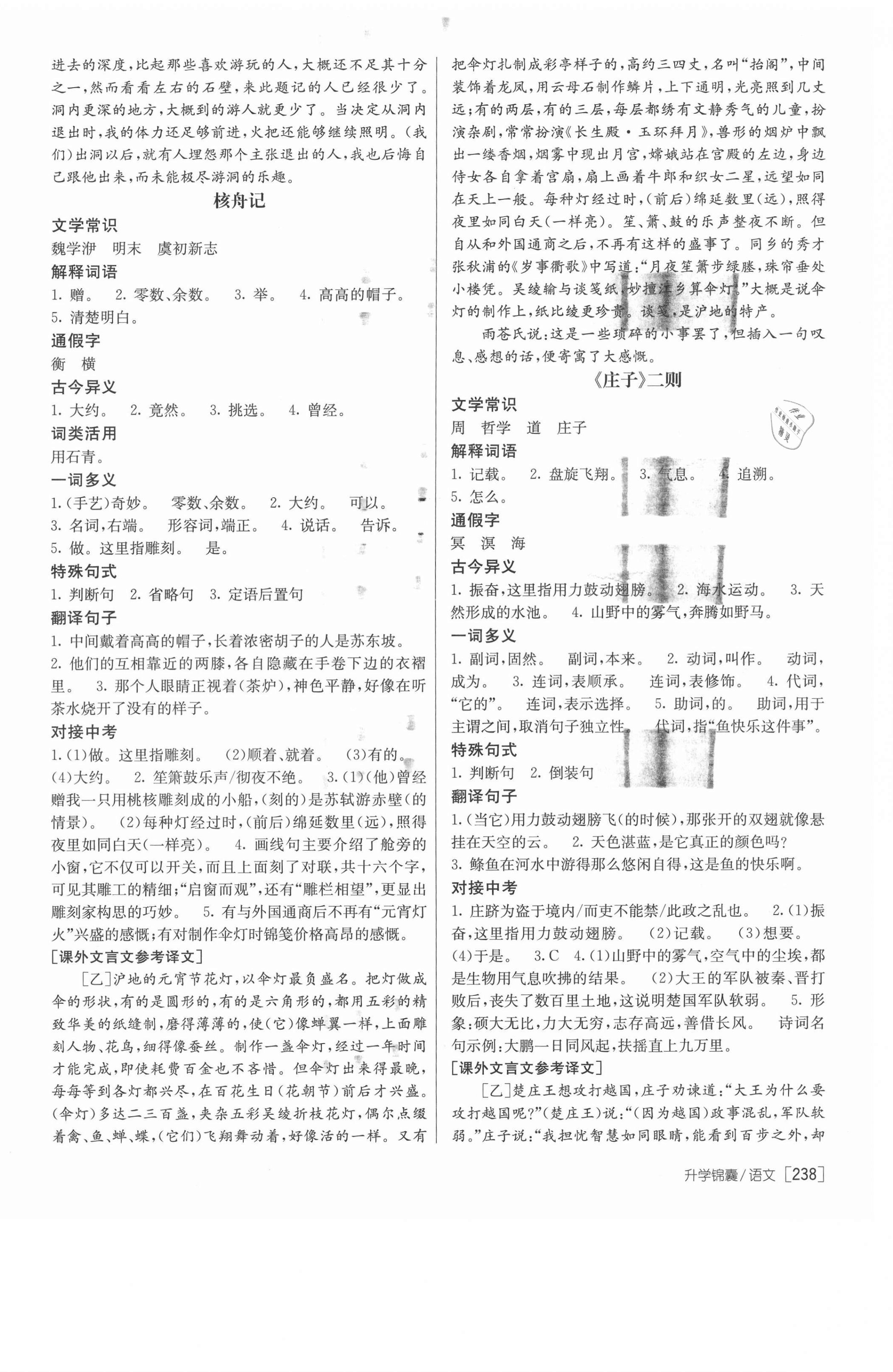 2021年升學(xué)錦囊語(yǔ)文菏澤專版 第14頁(yè)