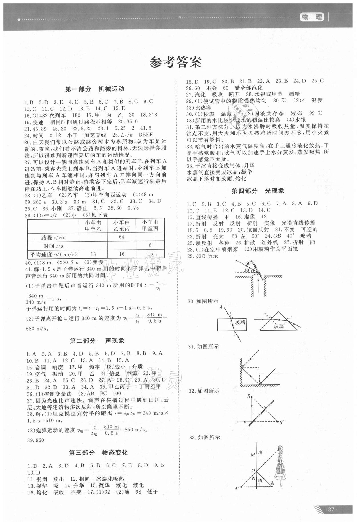 2021年資源與評價(jià)中考全程總復(fù)習(xí)物理 第1頁