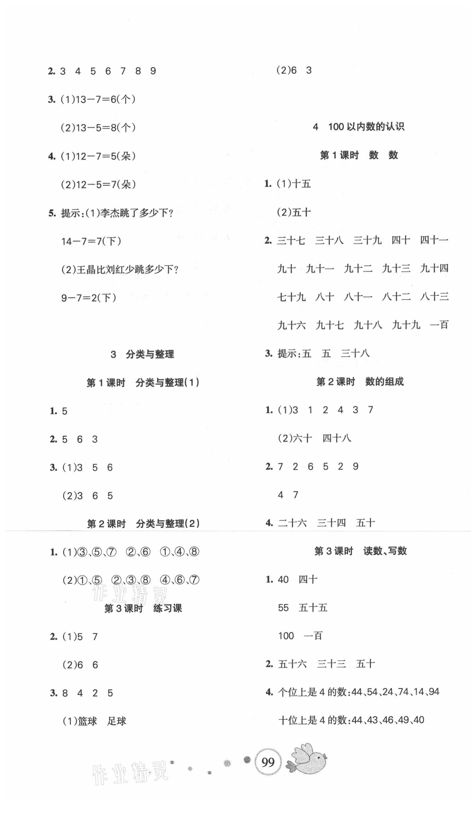 2021年整合集訓(xùn)天天練一年級(jí)數(shù)學(xué)下冊(cè)人教版 第3頁