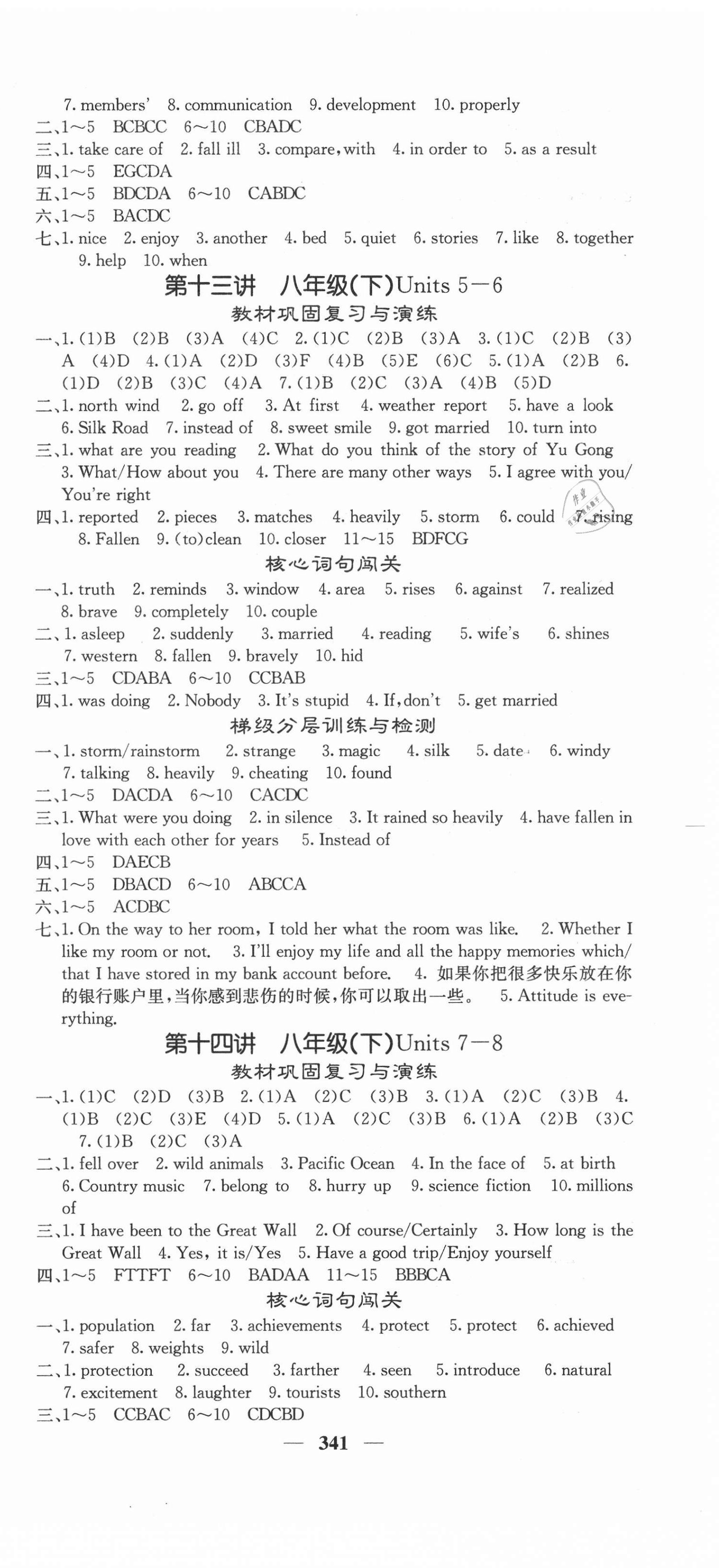 2021年中考新航線英語人教版岳陽(yáng)專版 第9頁(yè)