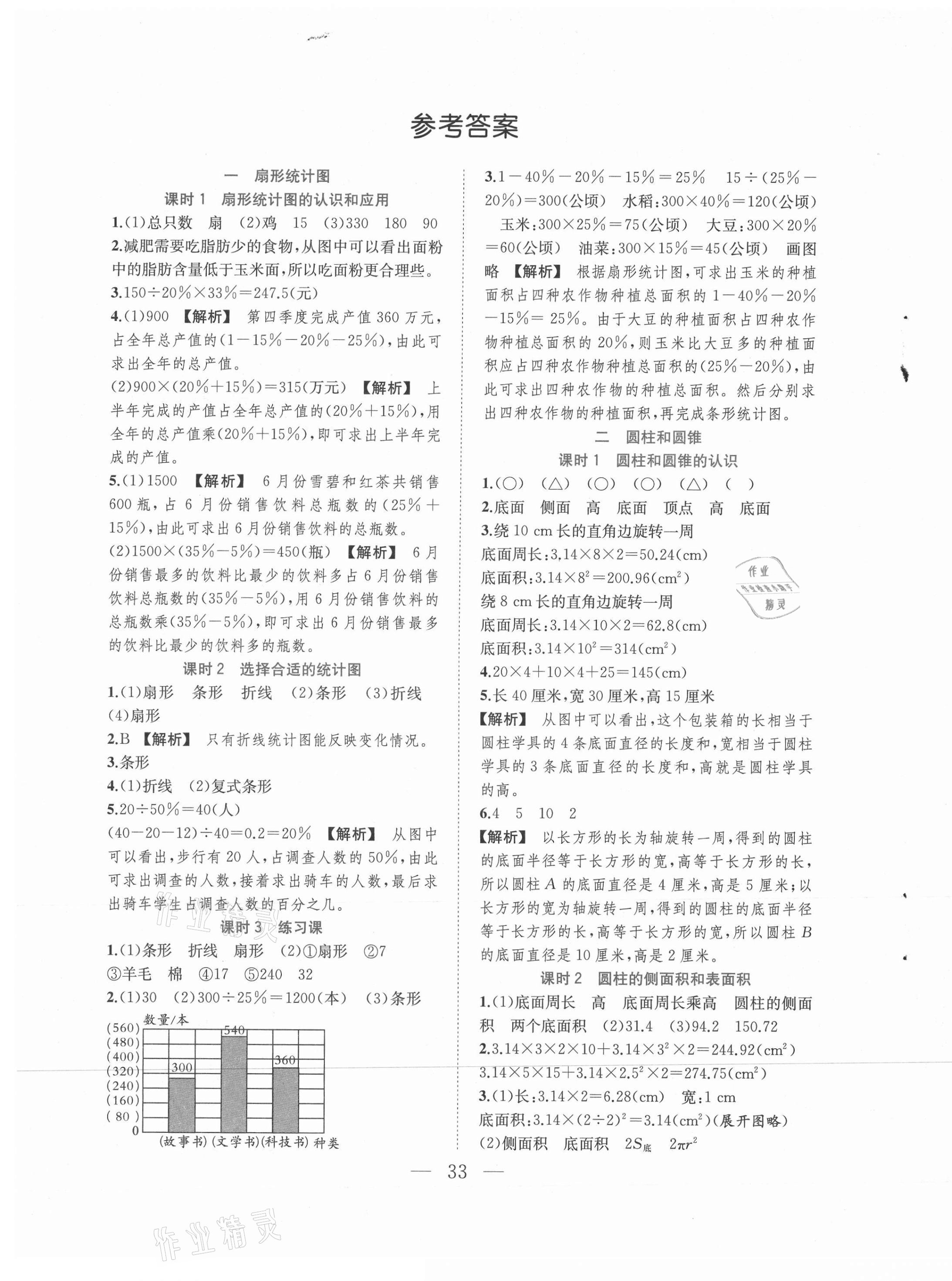 2021年全優(yōu)作業(yè)本六年級數(shù)學(xué)下冊蘇教版 第1頁