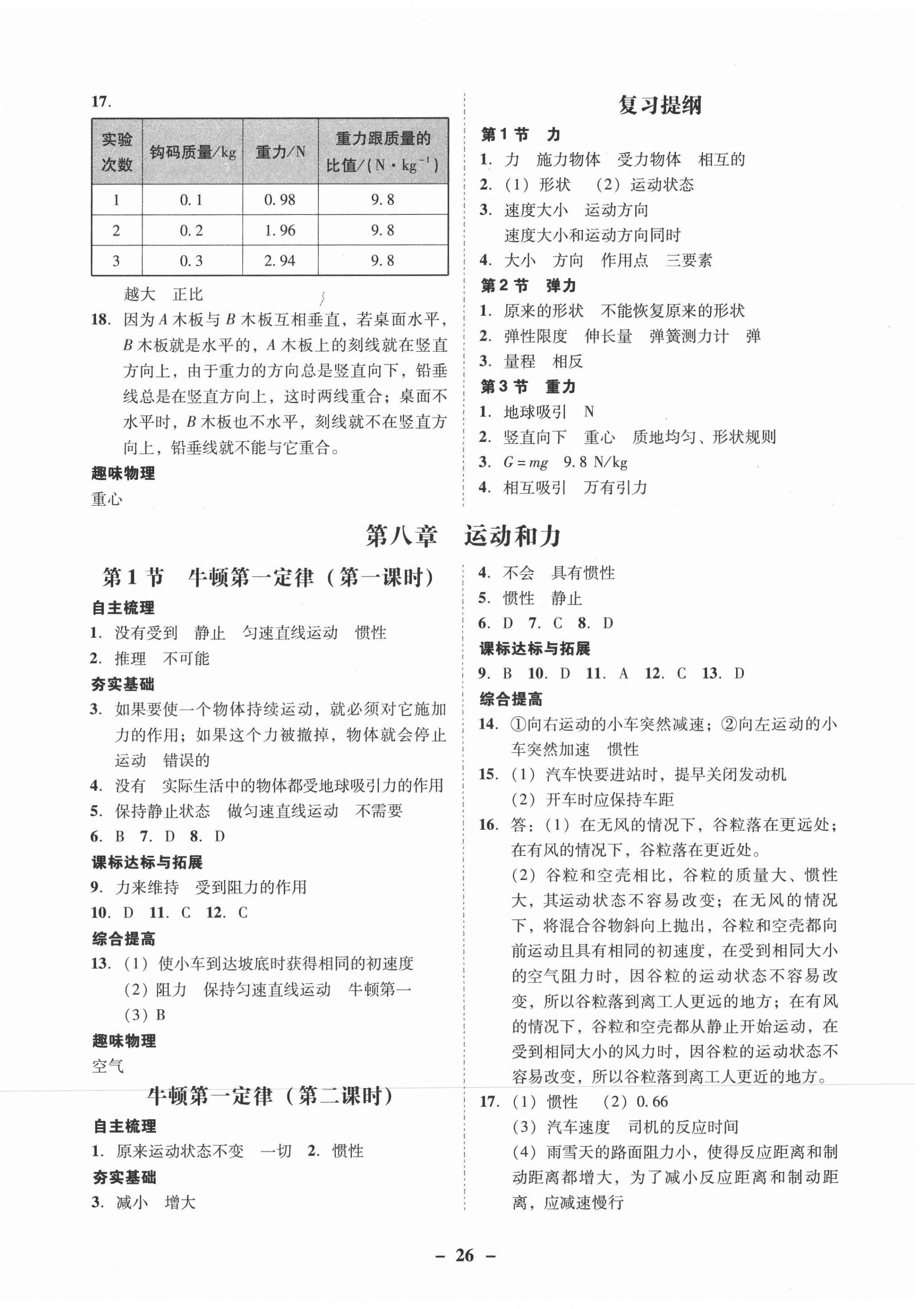 2021年南粤学典学考精练八年级物理下册人教版 第2页