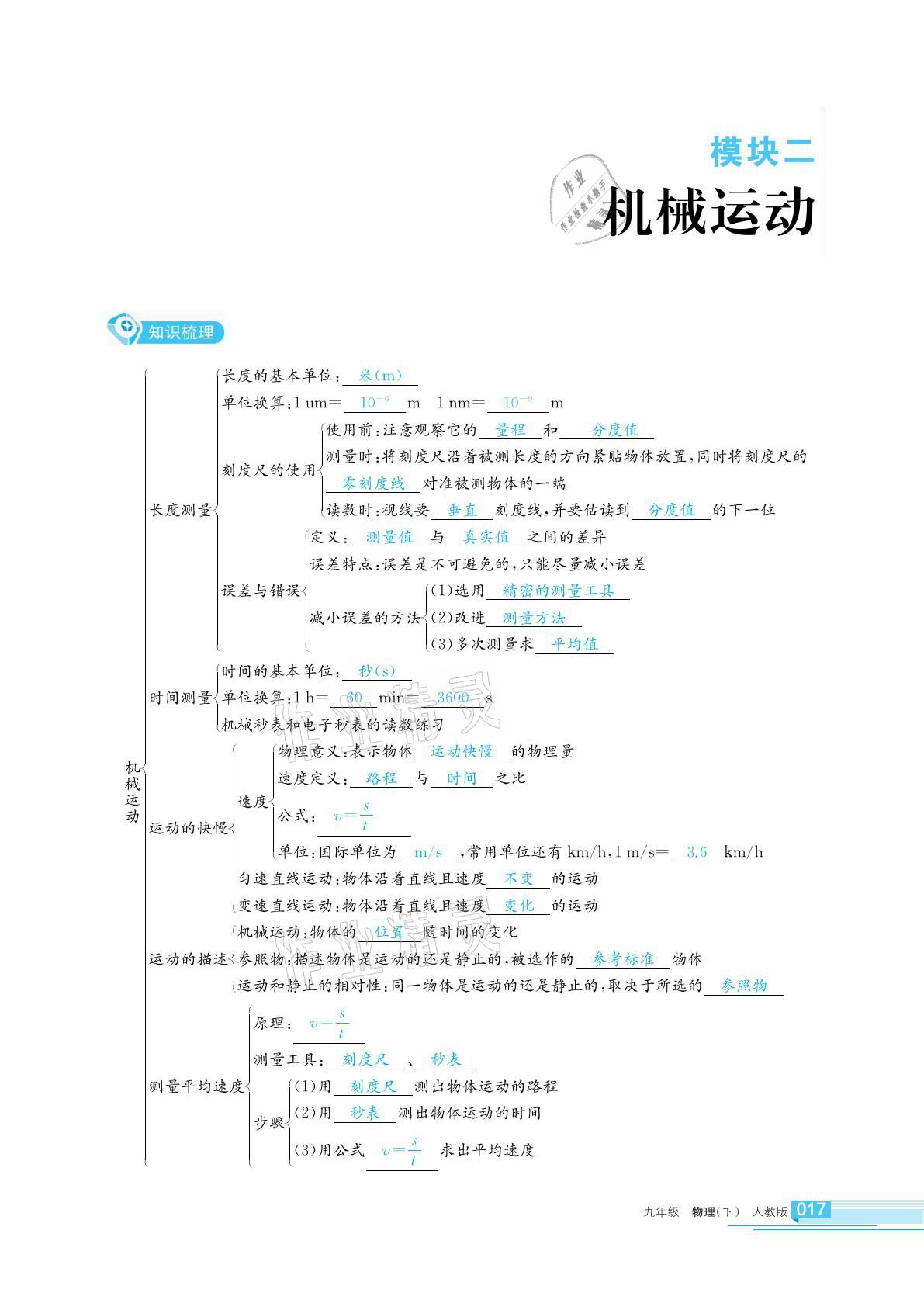 2021年學習之友九年級物理下冊人教版 參考答案第17頁