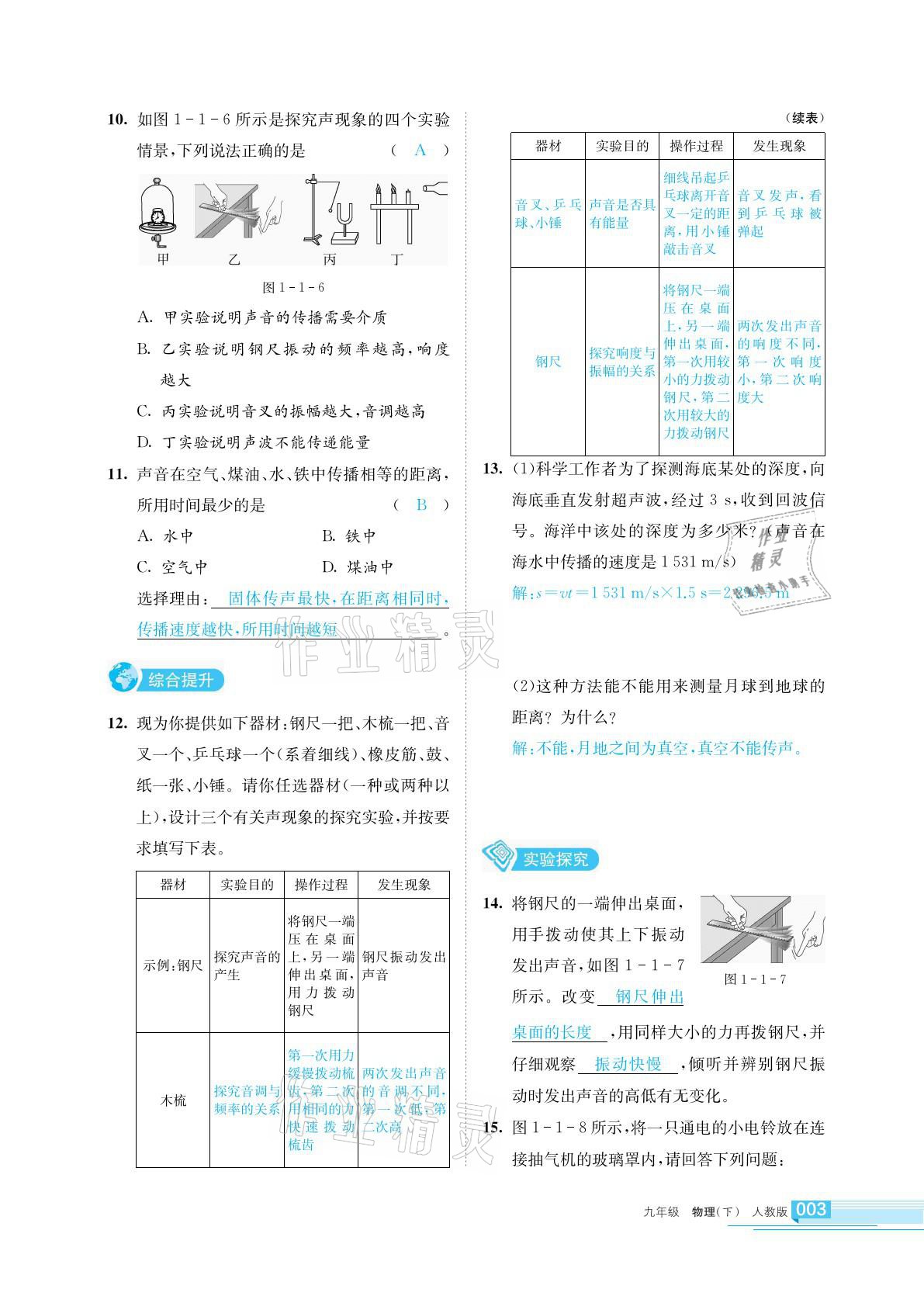 2021年學(xué)習(xí)之友九年級物理下冊人教版 參考答案第3頁