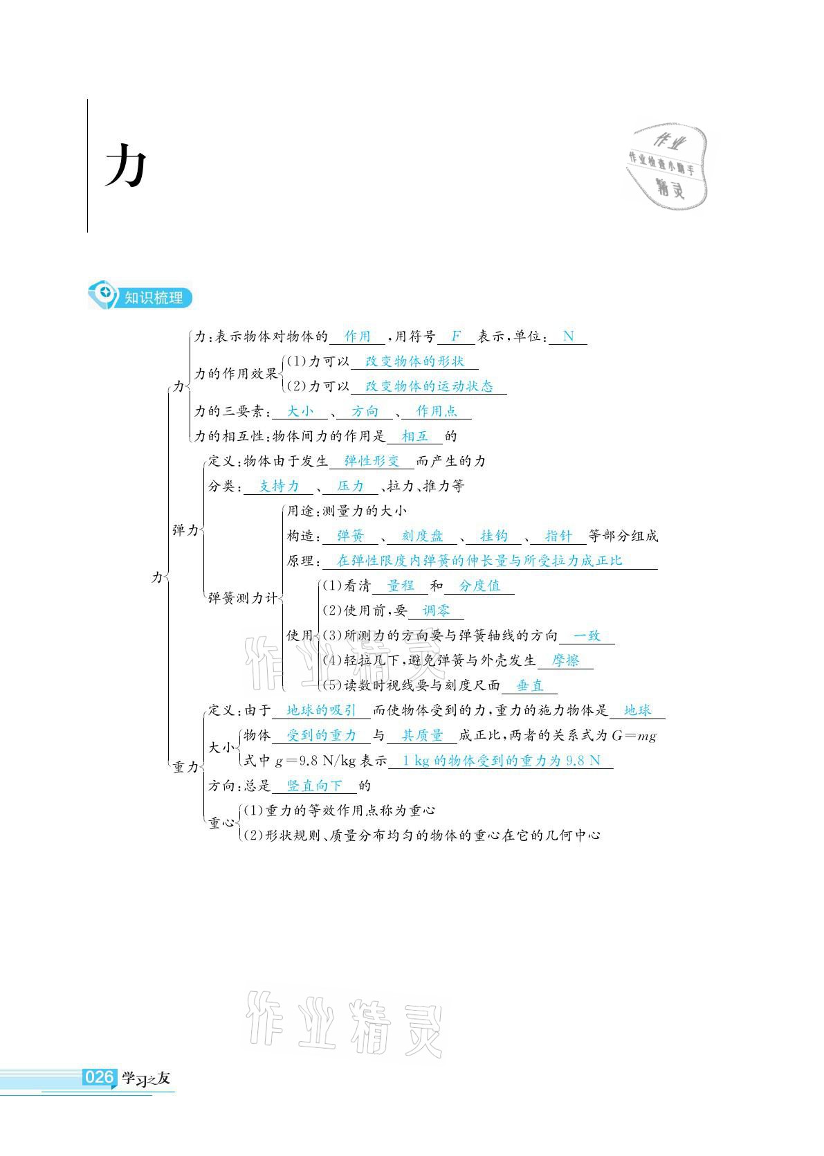 2021年學(xué)習(xí)之友九年級物理下冊人教版 參考答案第26頁