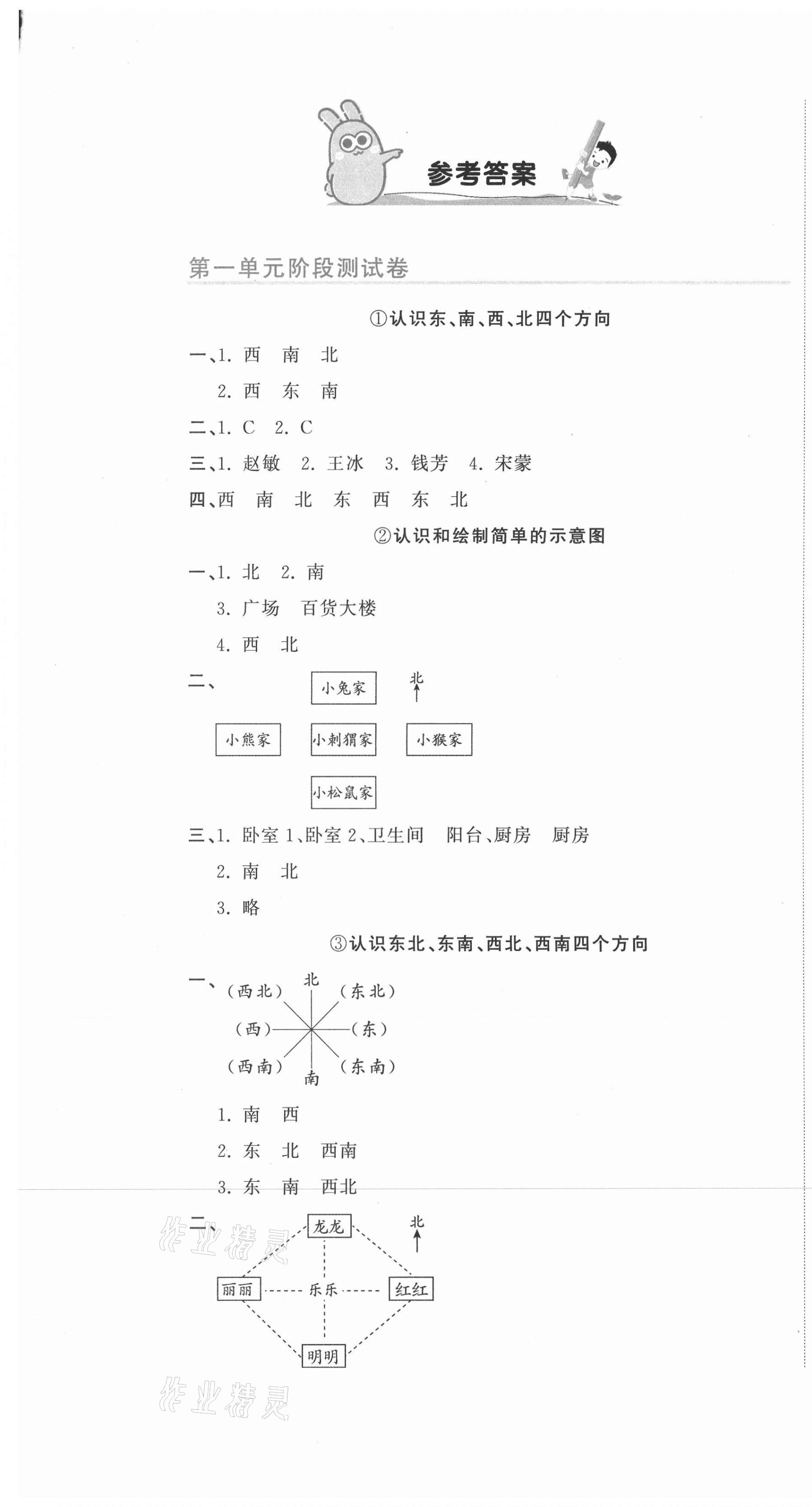 2021年新目標(biāo)檢測同步單元測試卷三年級數(shù)學(xué)下冊人教版 第1頁