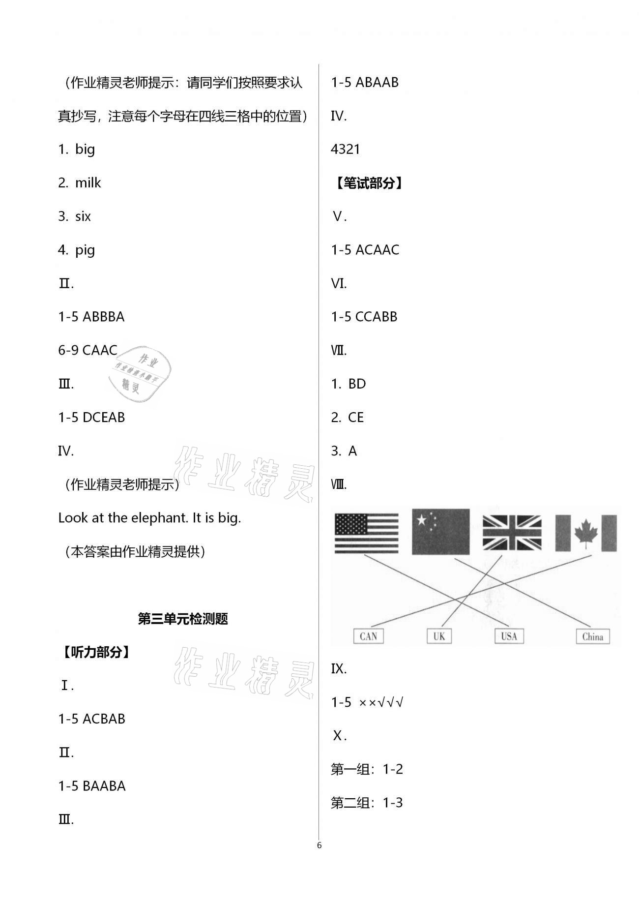 2021年小學(xué)同步練習(xí)冊(cè)三年級(jí)英語下冊(cè)人教版青島出版社 第6頁