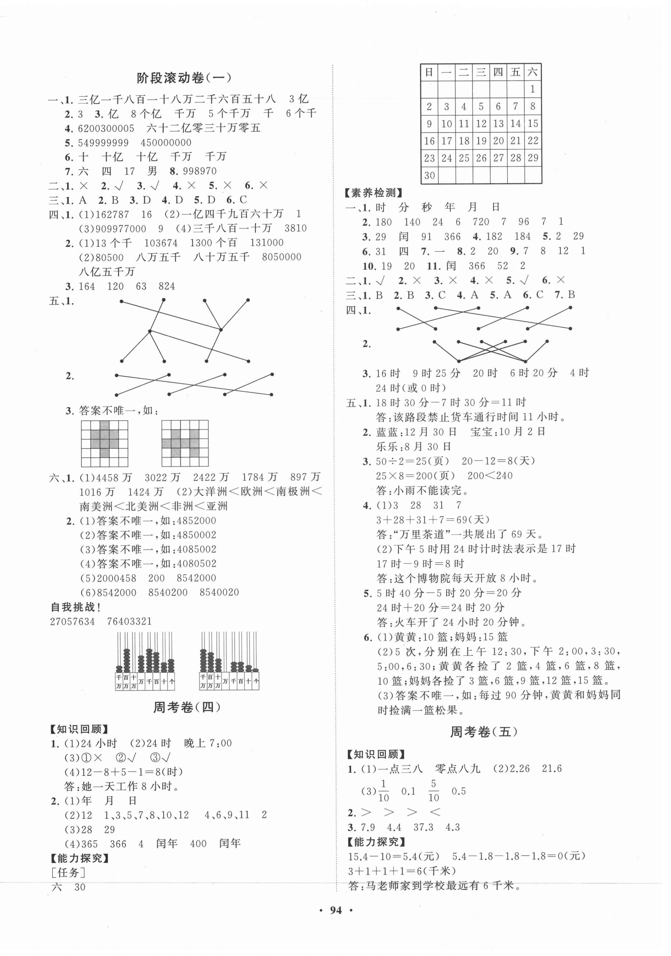 2021年小學(xué)同步練習(xí)冊(cè)分層卷三年級(jí)數(shù)學(xué)下冊(cè)青島版54制 第2頁(yè)