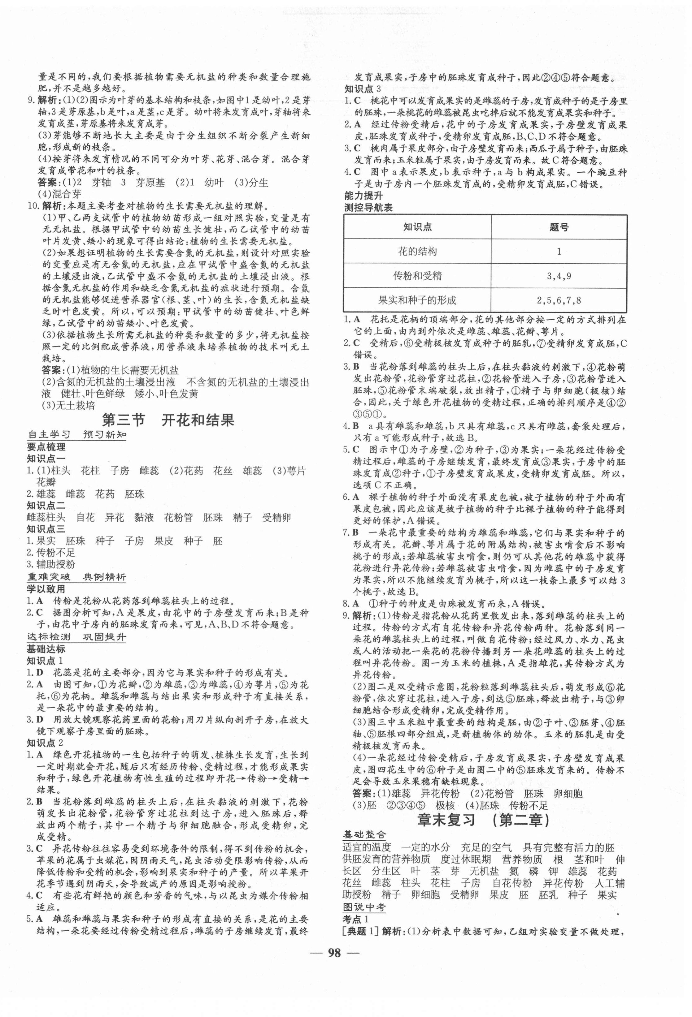 2021年練案課時作業(yè)本六年級生物下冊魯科版54制 第6頁