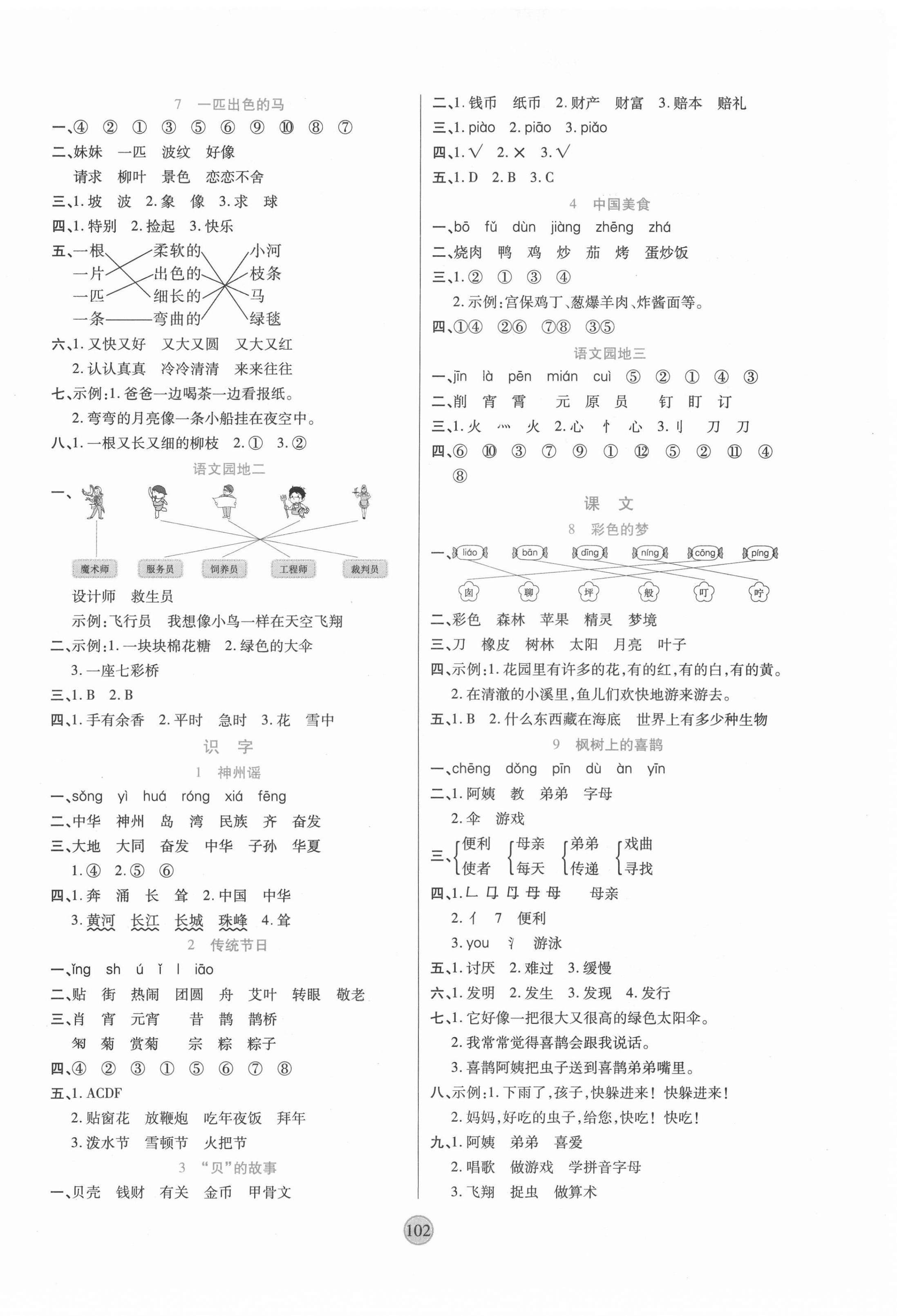 2021年云頂課堂二年級語文下冊人教版 第2頁