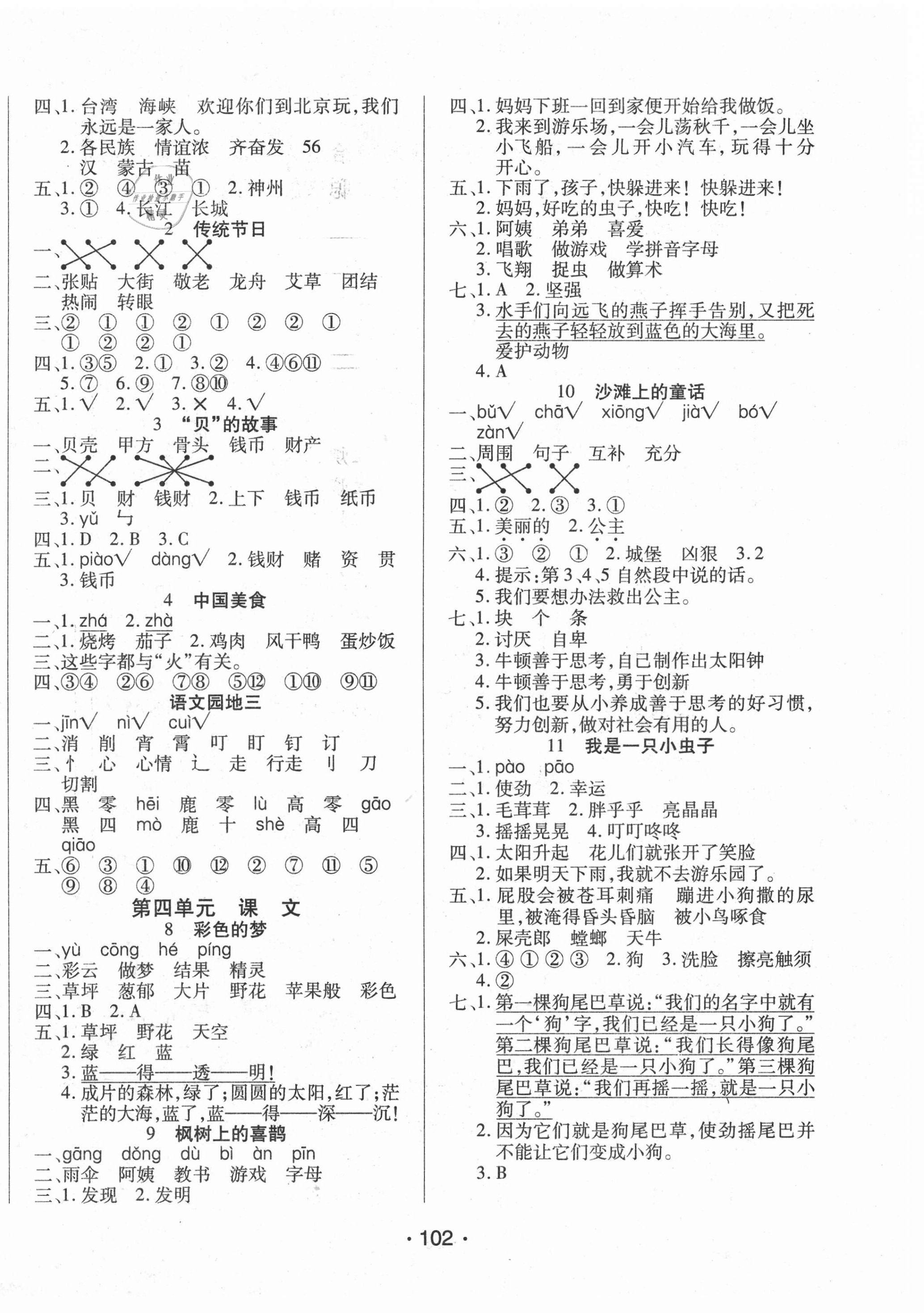 2021年博正圖書(shū)自主課堂二年級(jí)語(yǔ)文下冊(cè)人教版 第2頁(yè)