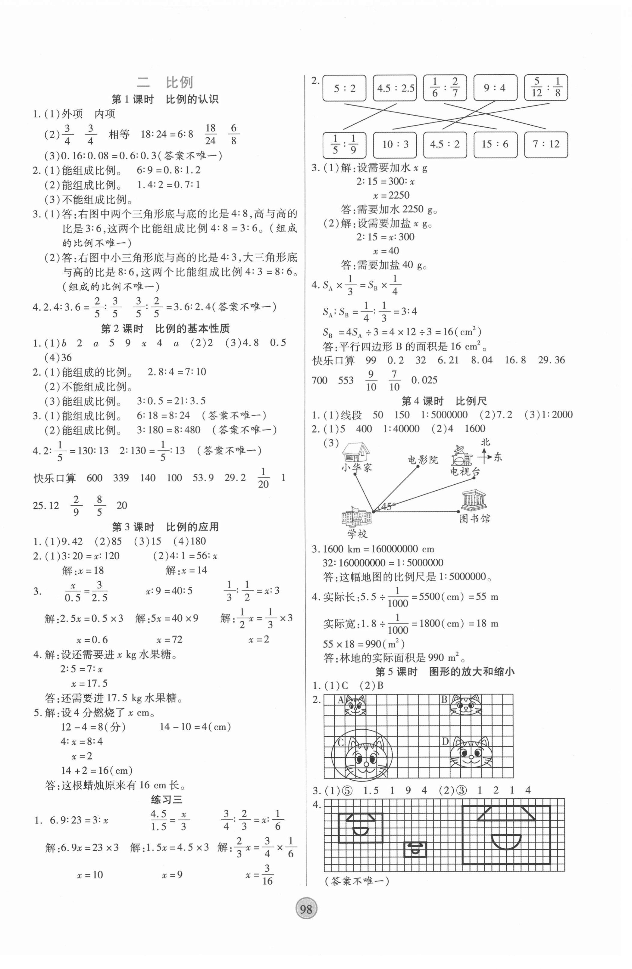 2021年云頂課堂六年級數(shù)學(xué)下冊北師大版 第2頁