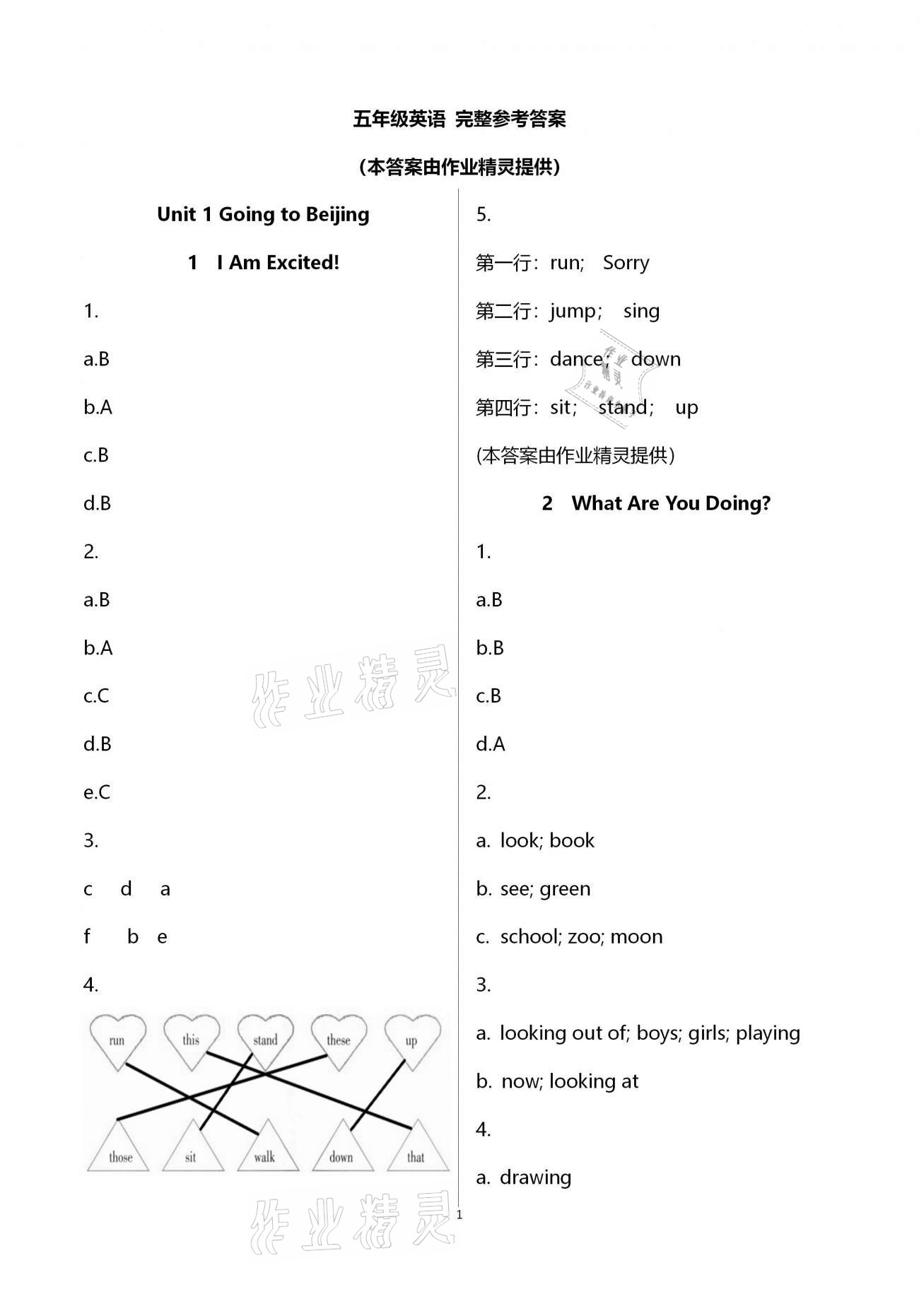 2021年同步練習(xí)冊(cè)五年級(jí)英語(yǔ)下冊(cè)冀教版三起河北教育出版社 第1頁(yè)