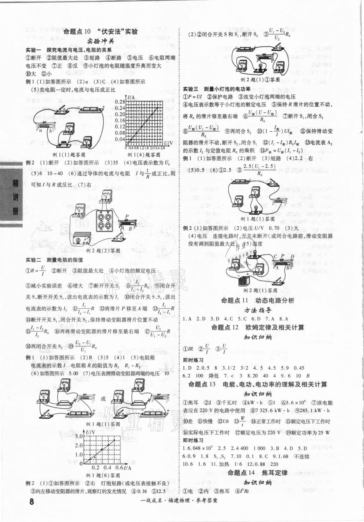 2021年一戰(zhàn)成名考前新方案物理福建專版 第8頁