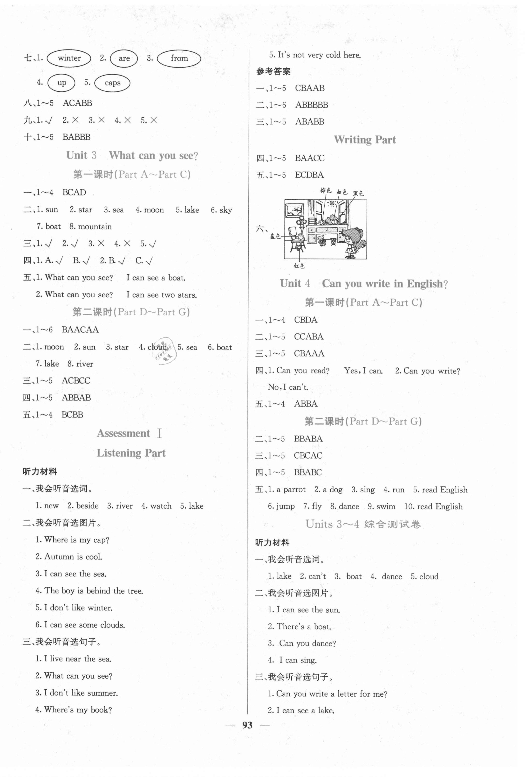 2021年課堂點睛四年級英語下冊湘少版 第2頁