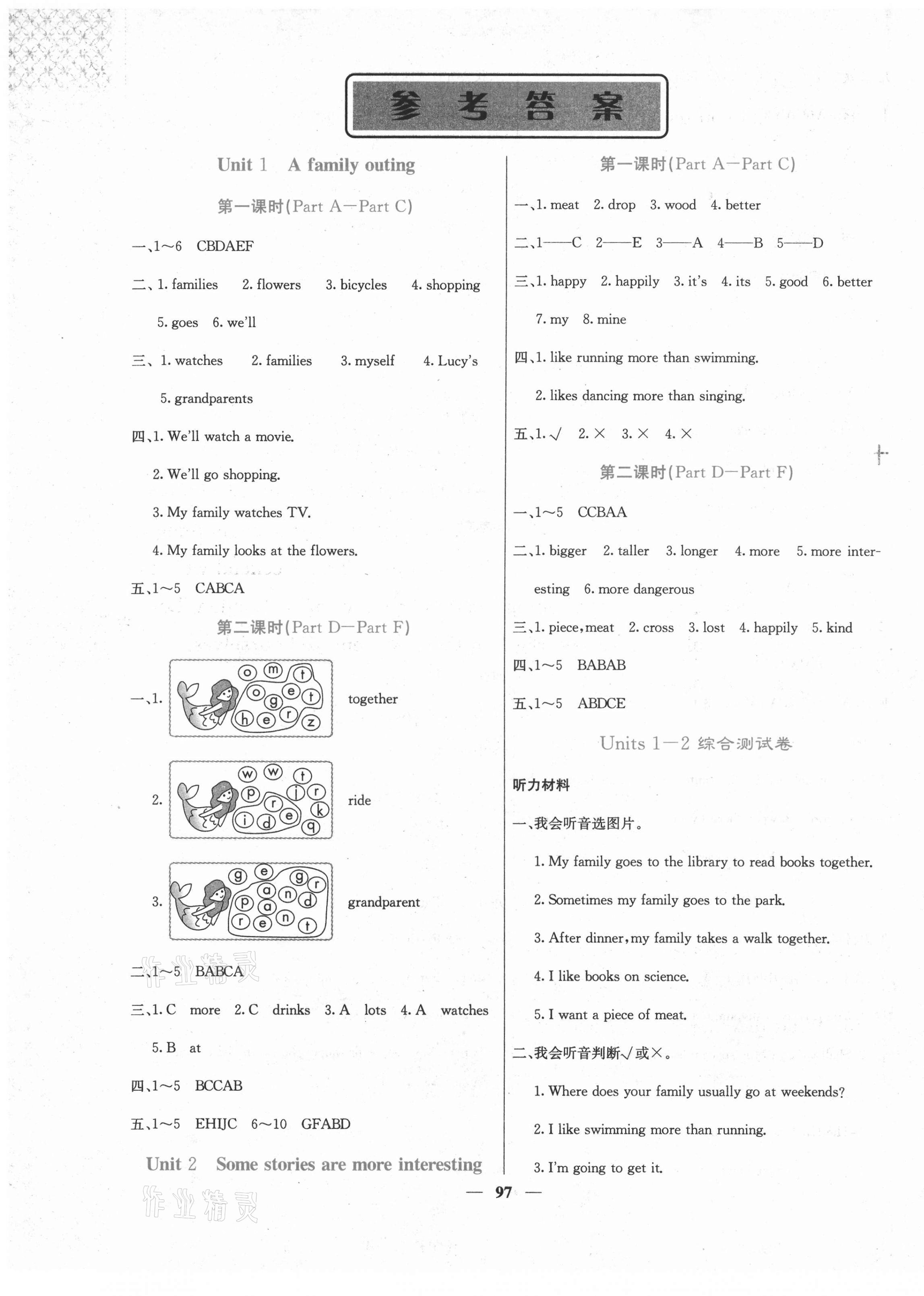 2021年課堂點(diǎn)睛六年級(jí)英語下冊(cè)湘少版 第1頁