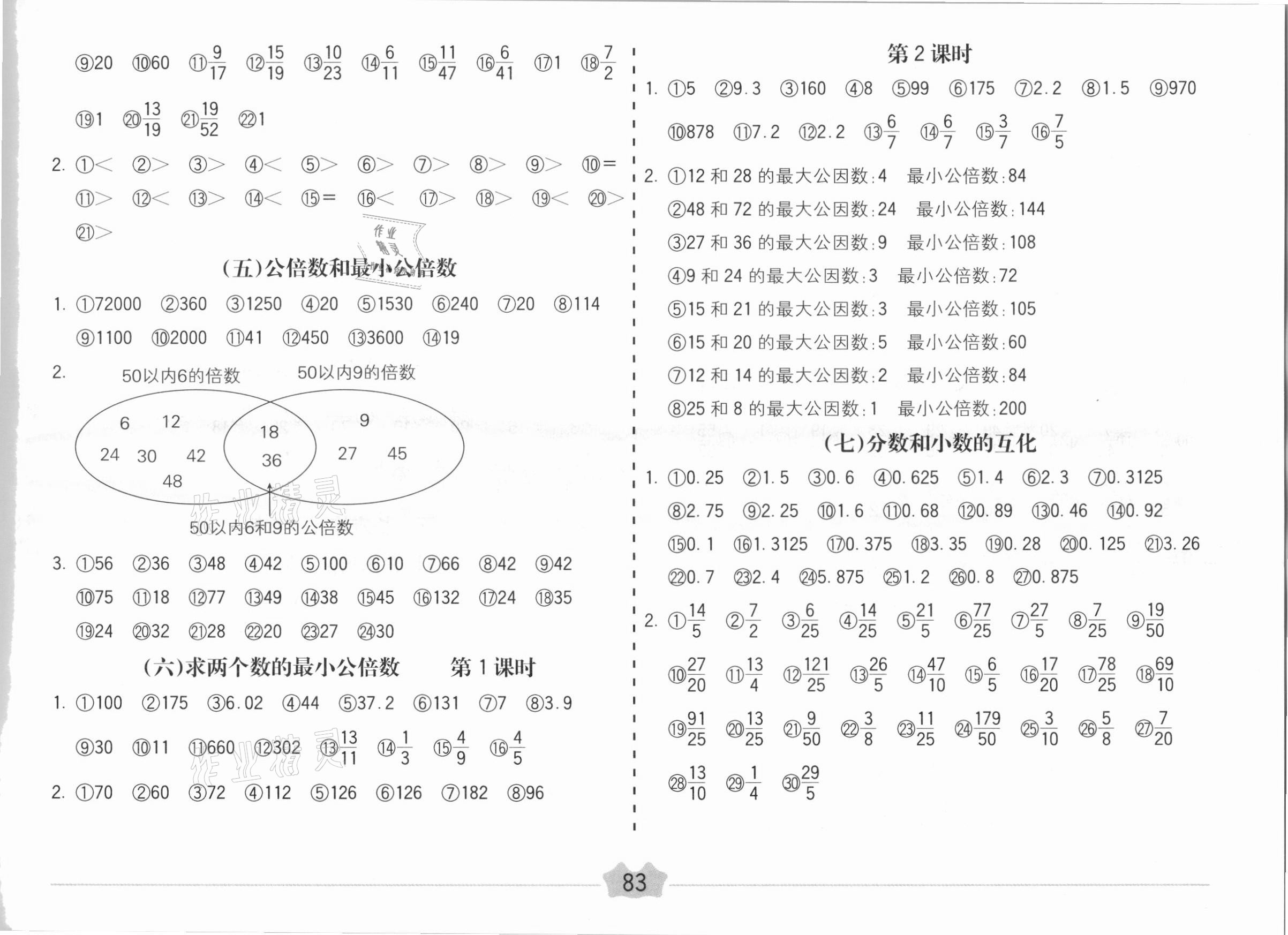 2021年五E口算題卡五年級(jí)數(shù)學(xué)下冊(cè)冀教版 第3頁(yè)