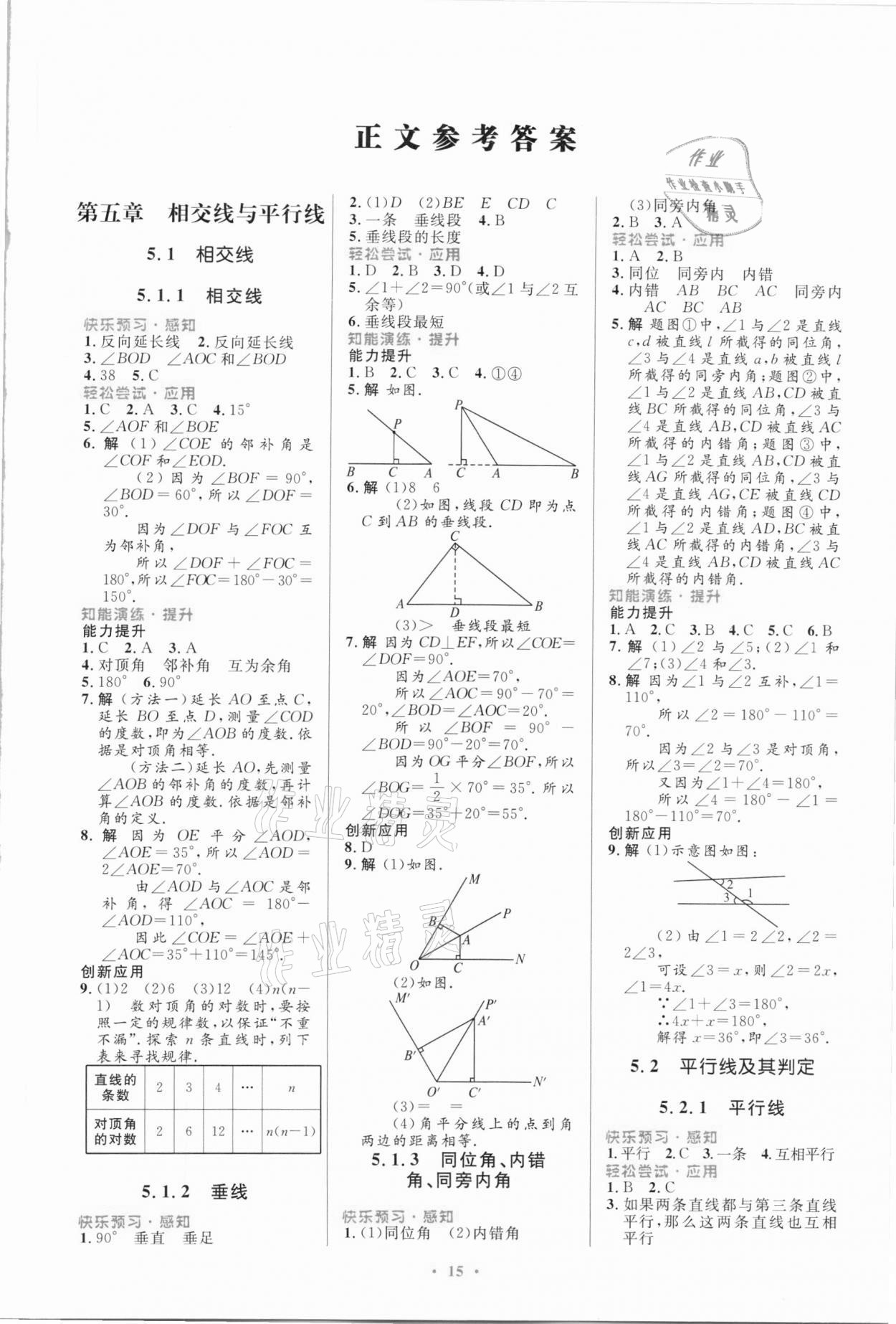 2021年同步测控优化设计七年级数学下册人教版福建专版 第1页