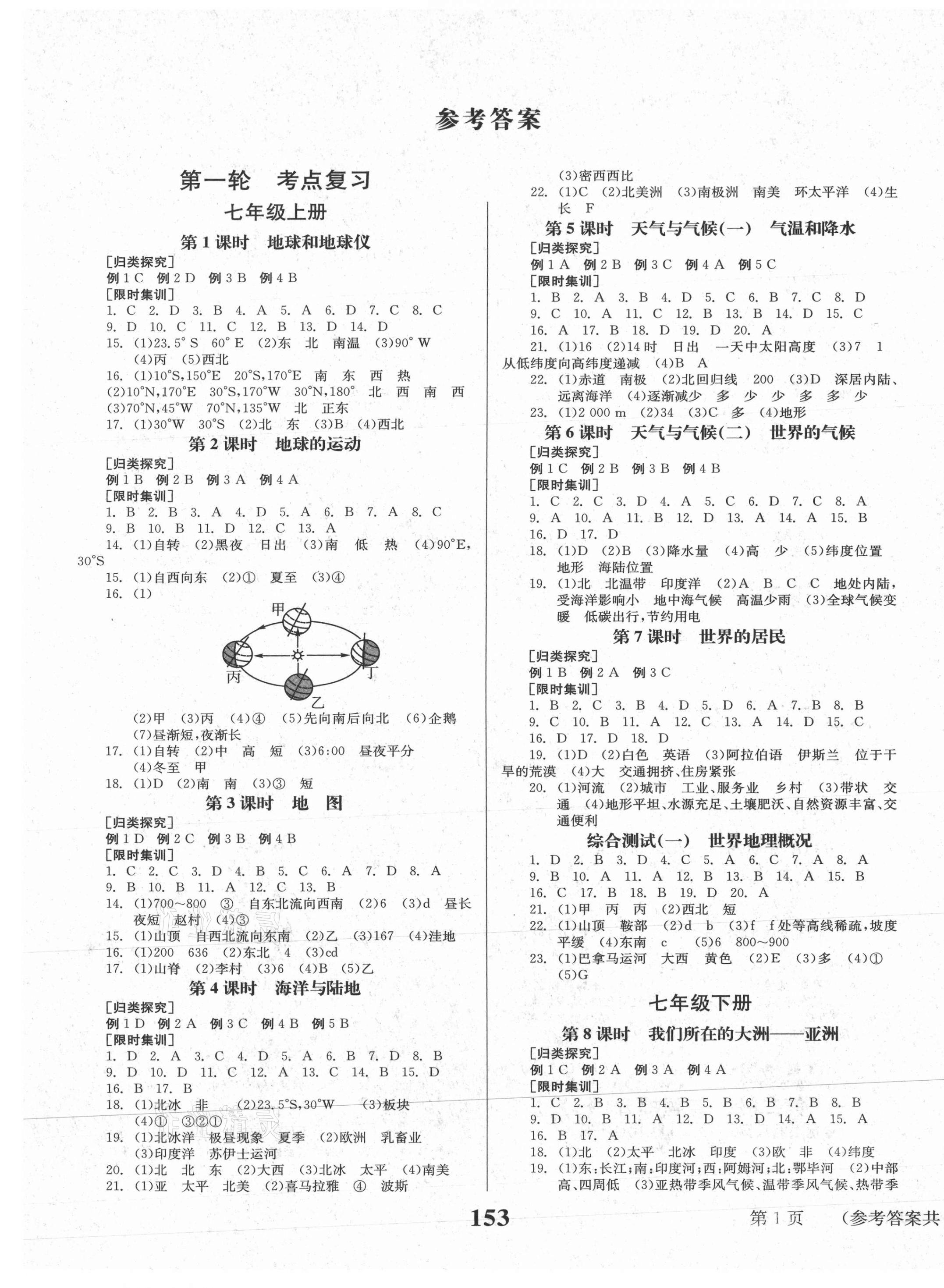 2021年全程奪冠中考突破地理 第1頁