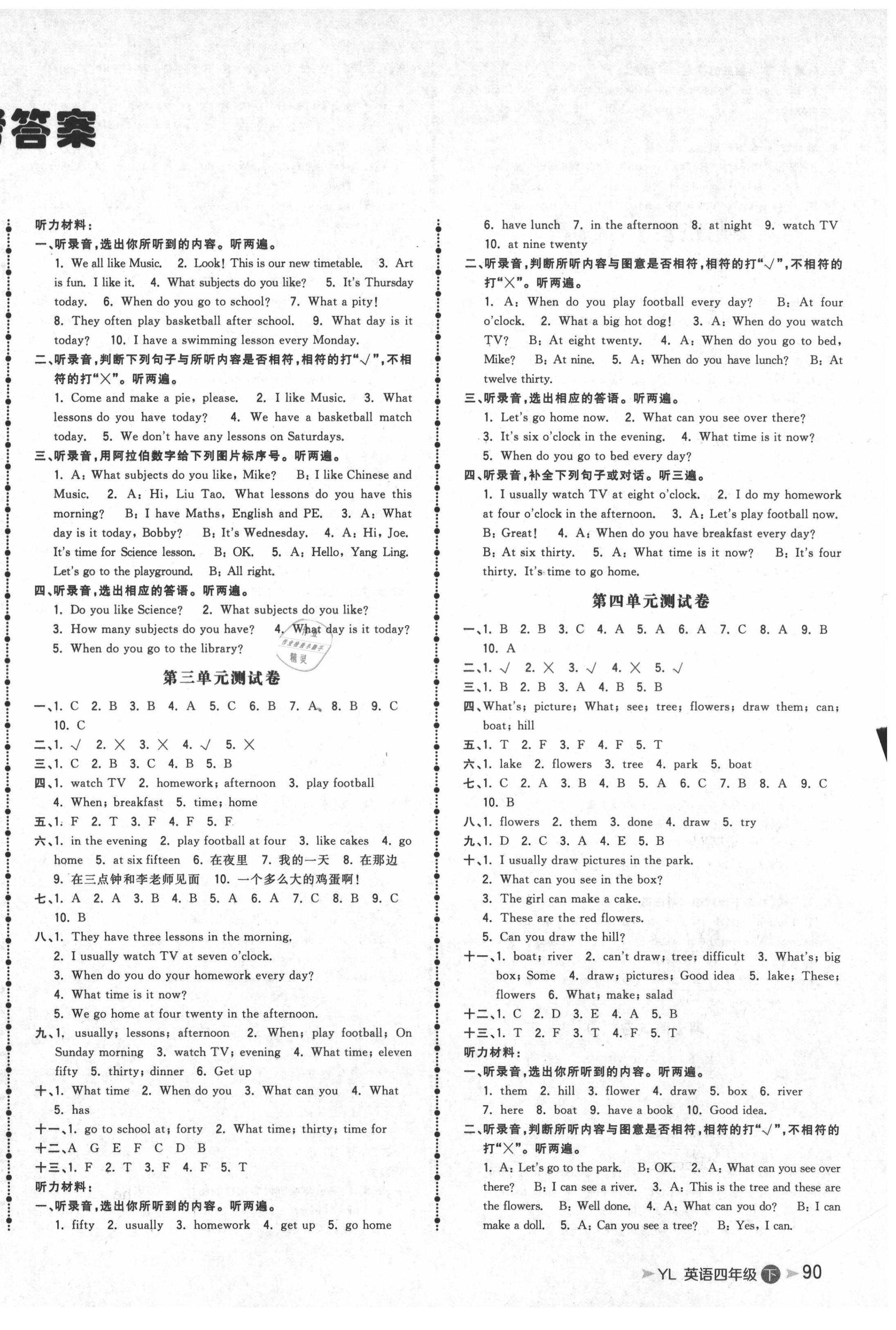 2021年智慧翔夺冠金卷四年级英语下册译林版 第2页