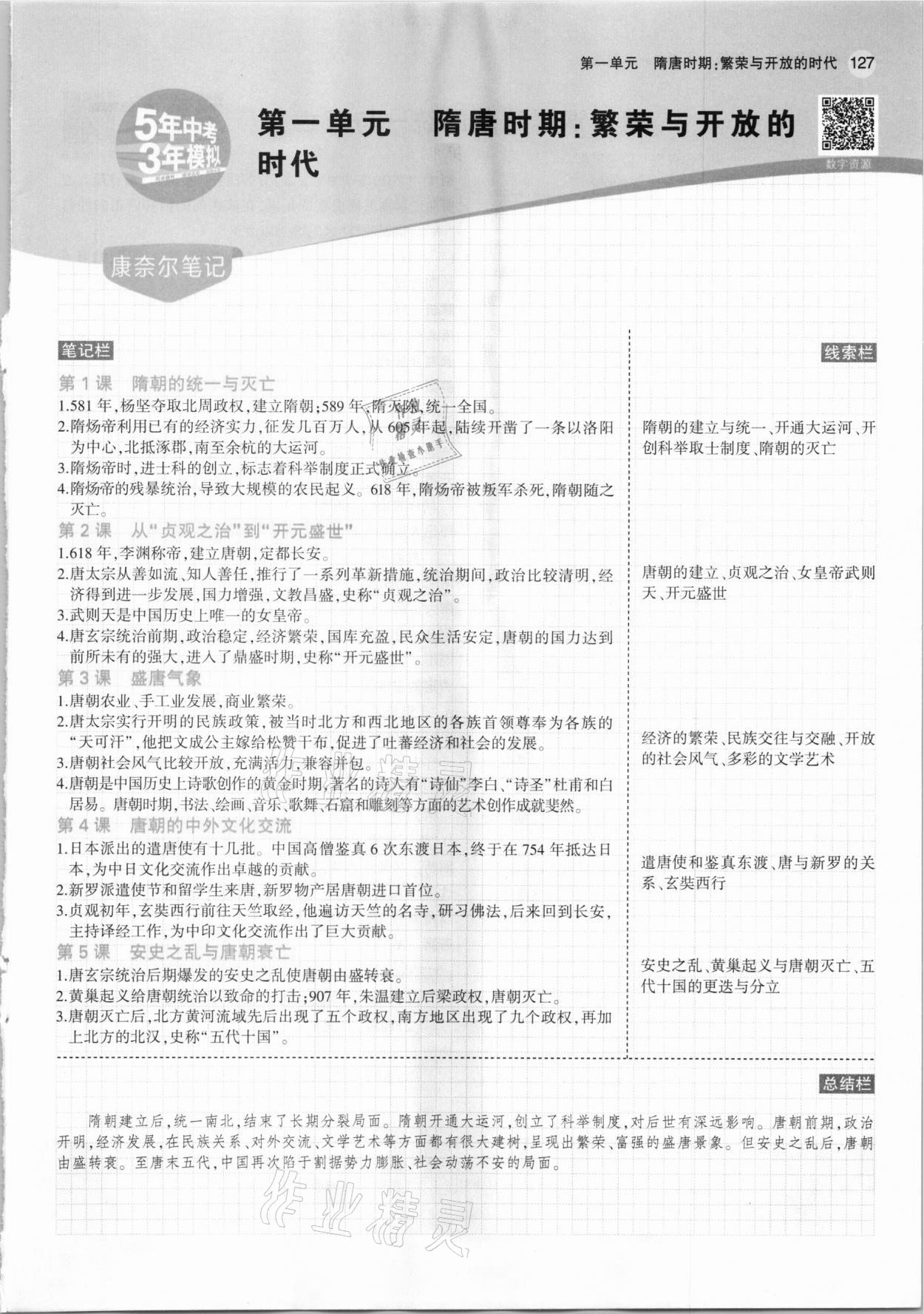 2021年教材課本七年級(jí)歷史下冊(cè)人教版 參考答案第1頁(yè)