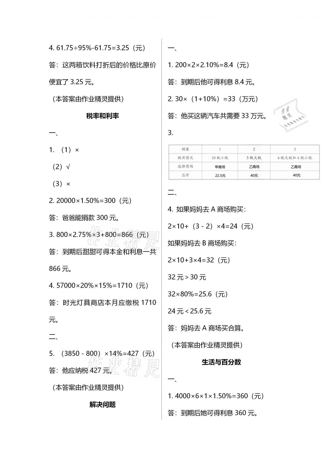 2021年導(dǎo)學(xué)新作業(yè)六年級(jí)數(shù)學(xué)下冊(cè)人教版 參考答案第8頁