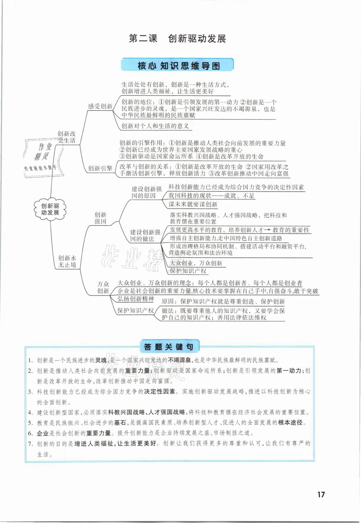 2021年一戰(zhàn)成名考前新方案道德與法治福建專版 參考答案第17頁