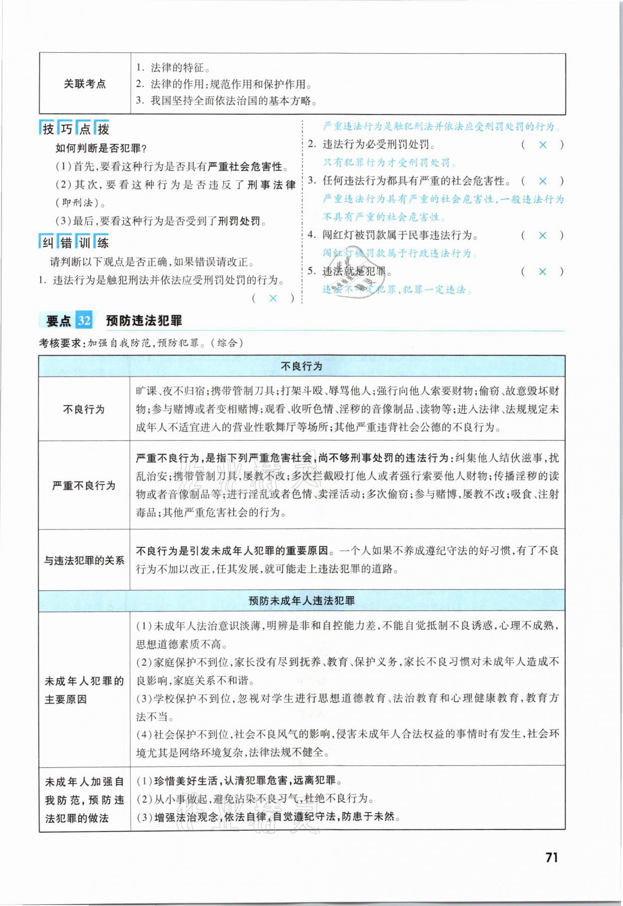 2021年一戰(zhàn)成名考前新方案道德與法治福建專版 參考答案第71頁