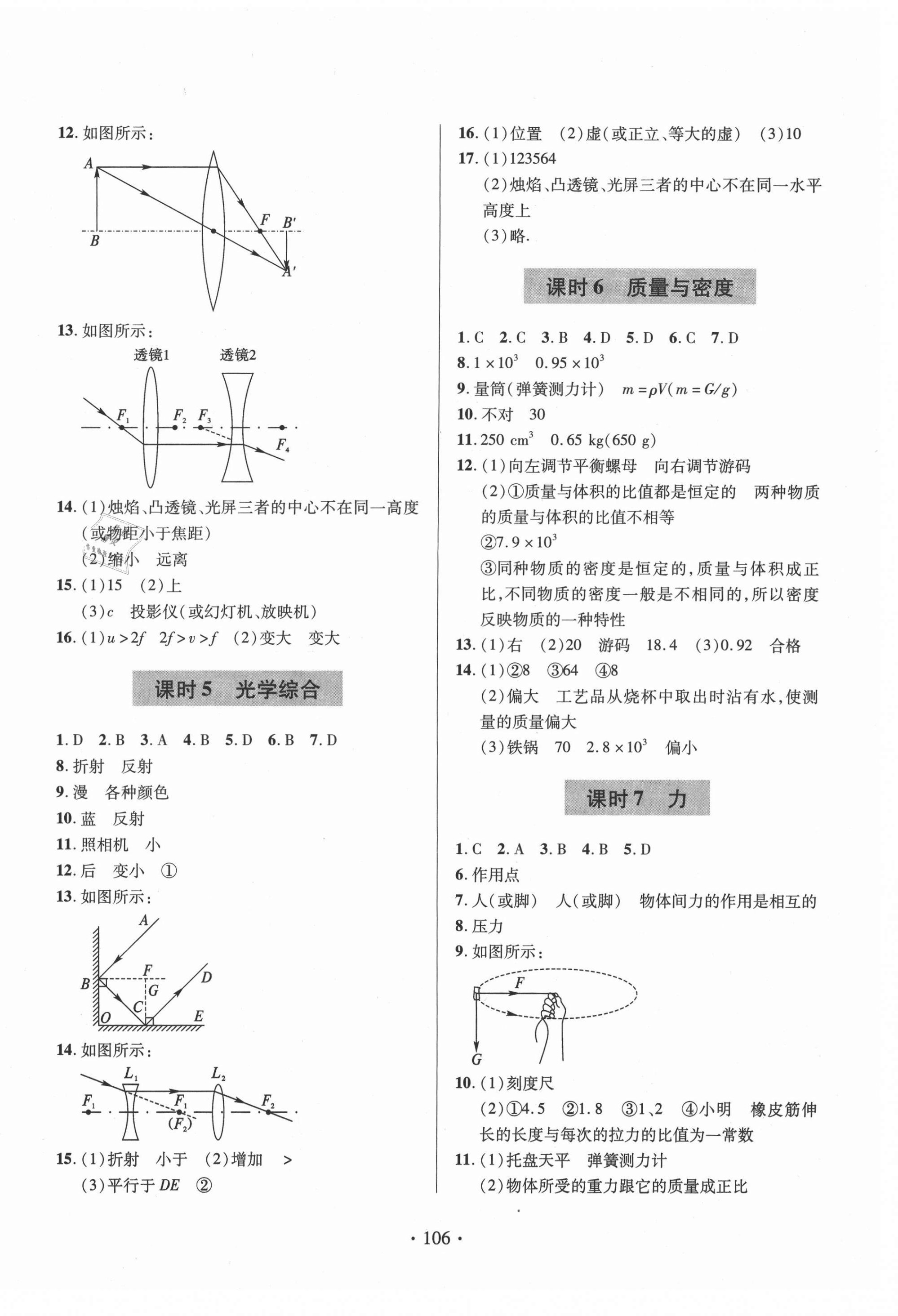 2021年測(cè)試卷九年級(jí)物理下冊(cè)青島出版社 參考答案第2頁(yè)