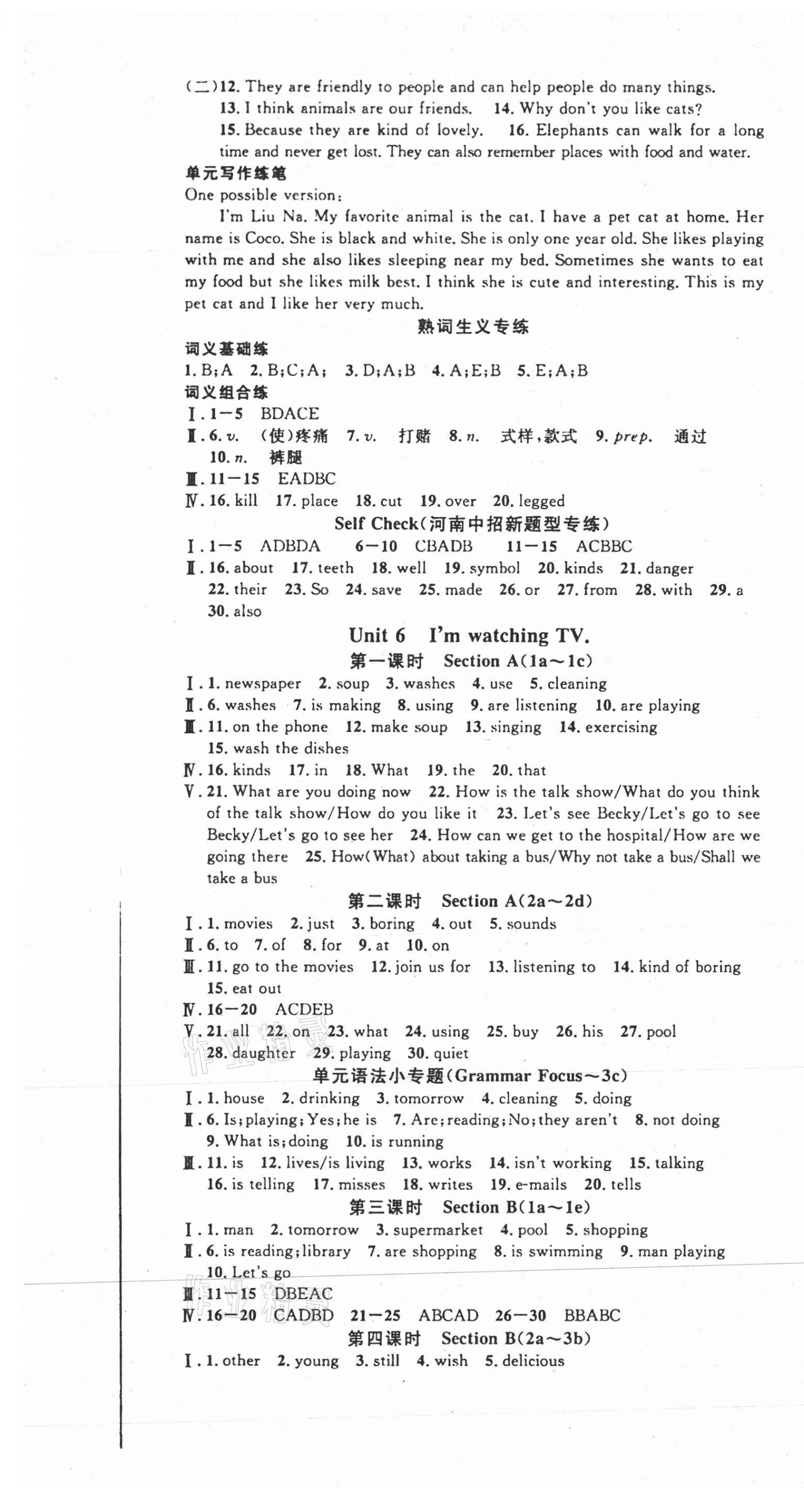 2021年名校課堂七年級(jí)英語(yǔ)下冊(cè)人教版2河南專(zhuān)版 第7頁(yè)