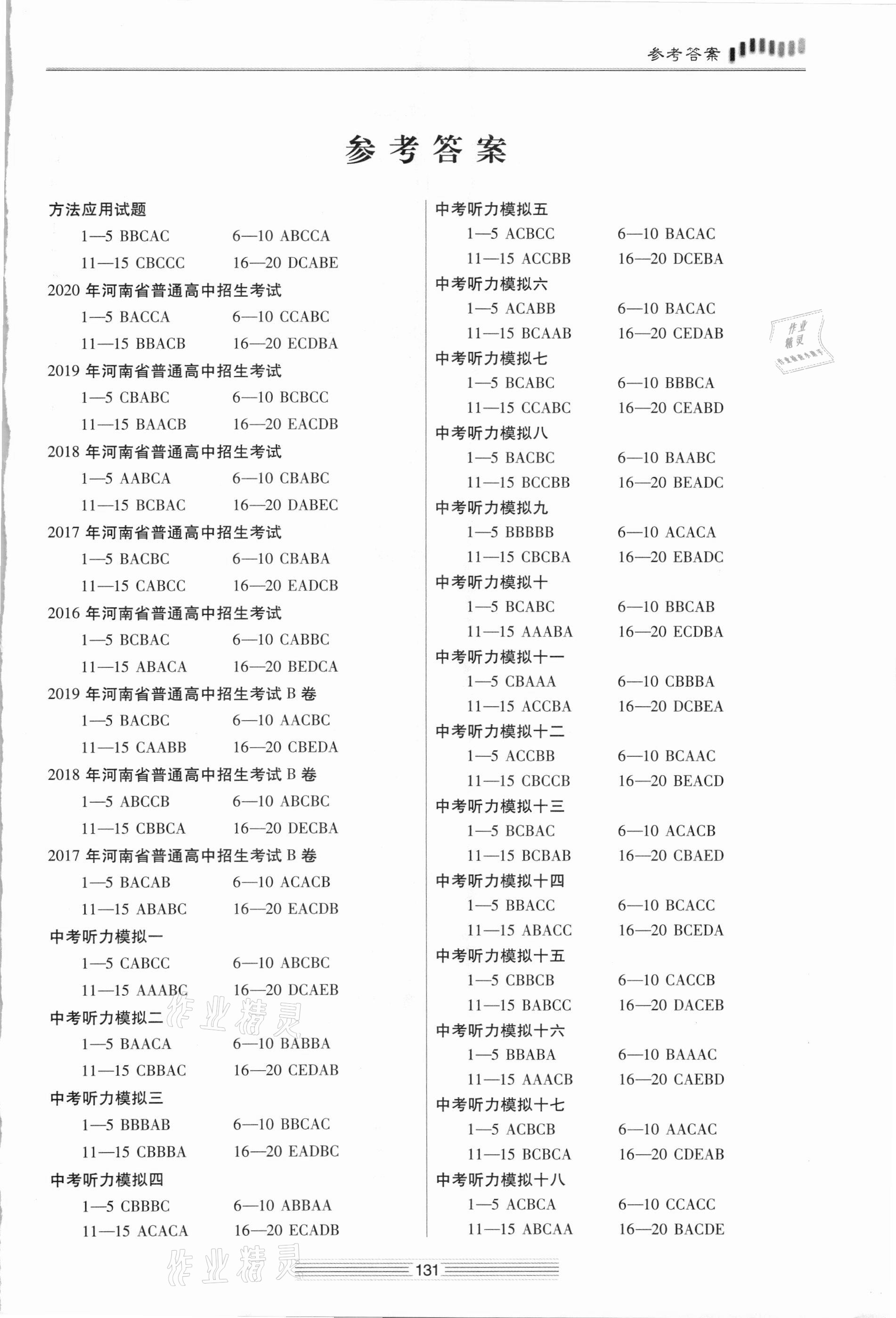 2021年鼎成中考聽力滿分沖刺英語河南專版 第1頁