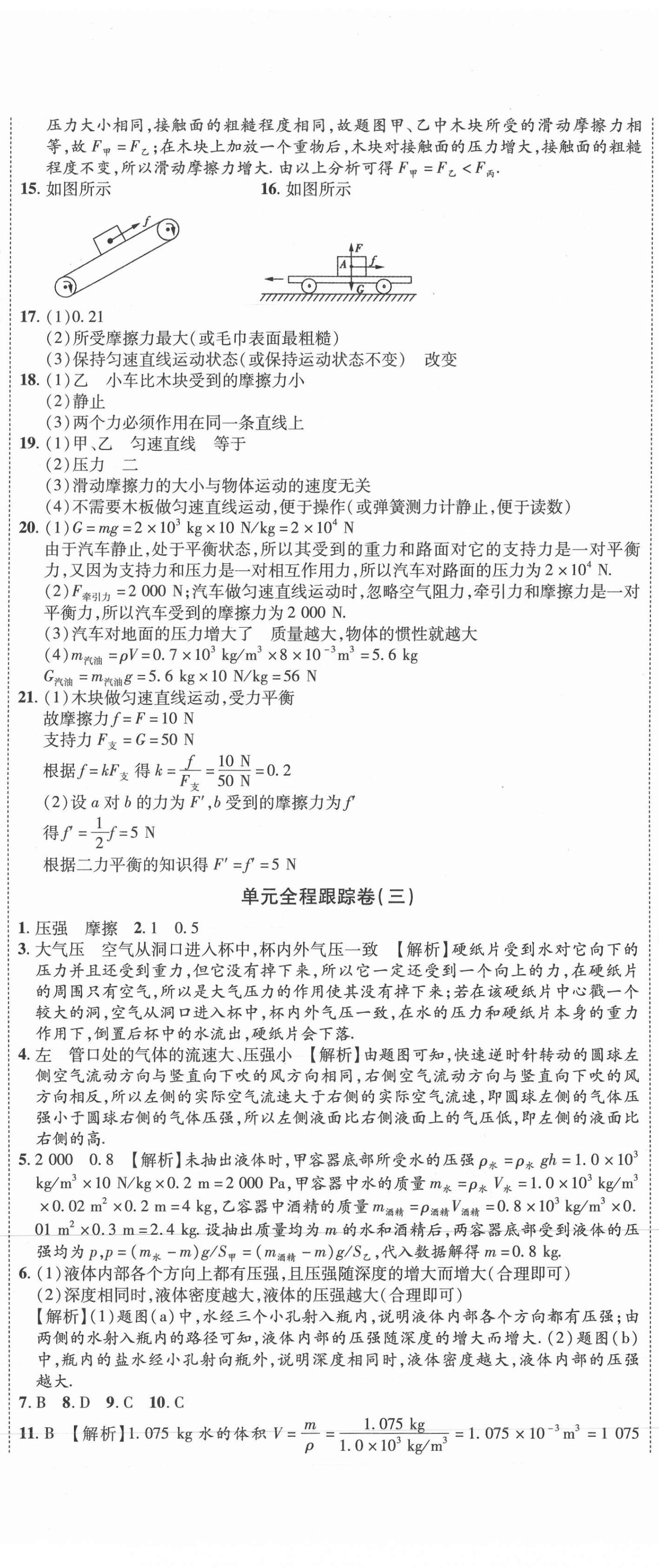 2021年金榜名題單元加期末卷八年級物理下冊人教版 第2頁