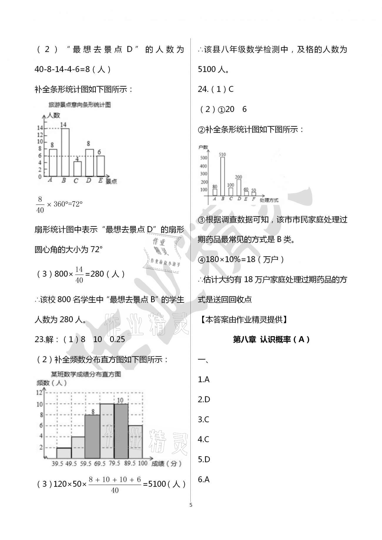 2021年陽光互動綠色成長空間八年級數(shù)學(xué)下冊蘇科版提優(yōu)版 參考答案第5頁