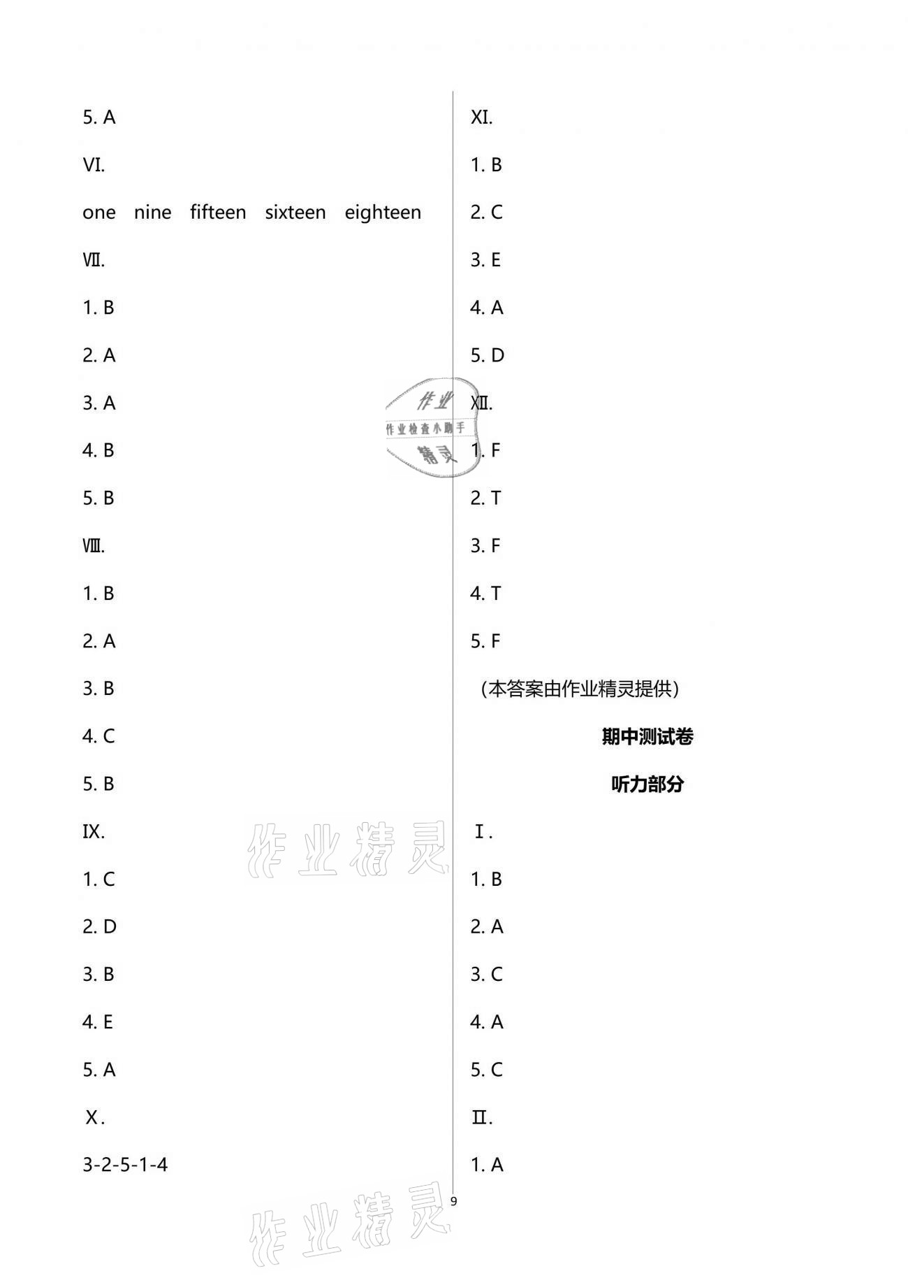 2021年学习之友三年级英语下册人教版 参考答案第13页