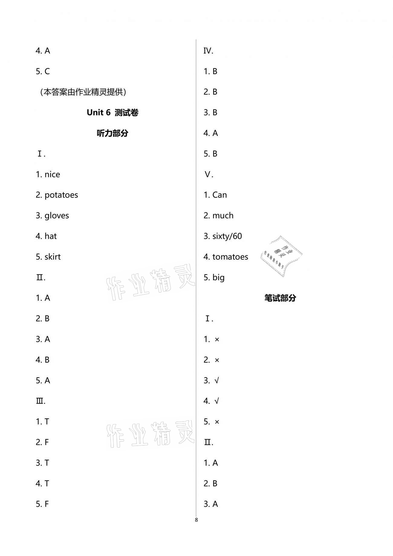 2021年學(xué)習(xí)之友四年級(jí)英語下冊(cè)人教版 參考答案第11頁