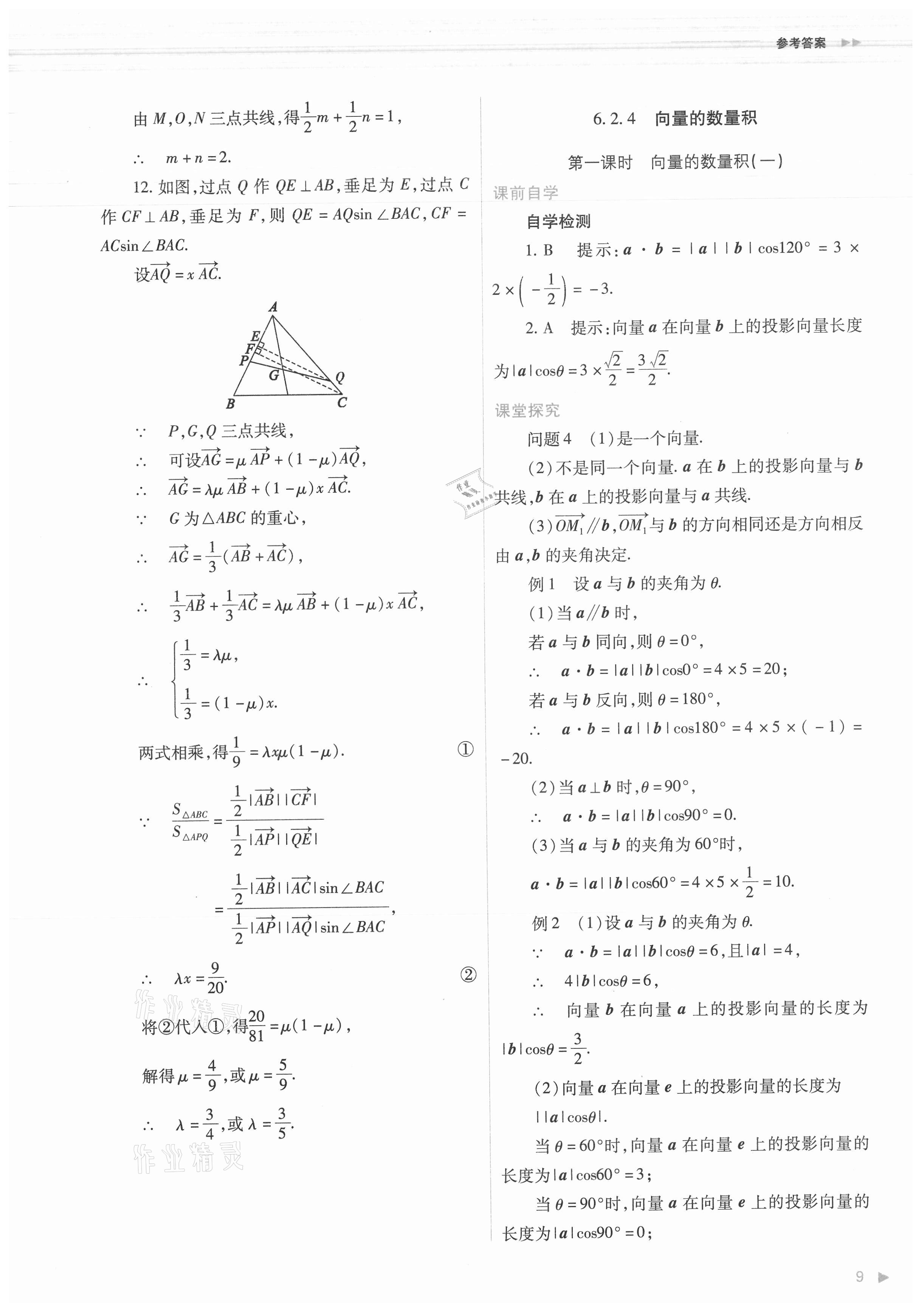 2021年普通高中新課程同步練習(xí)冊數(shù)學(xué)必修第二冊人教版 第9頁